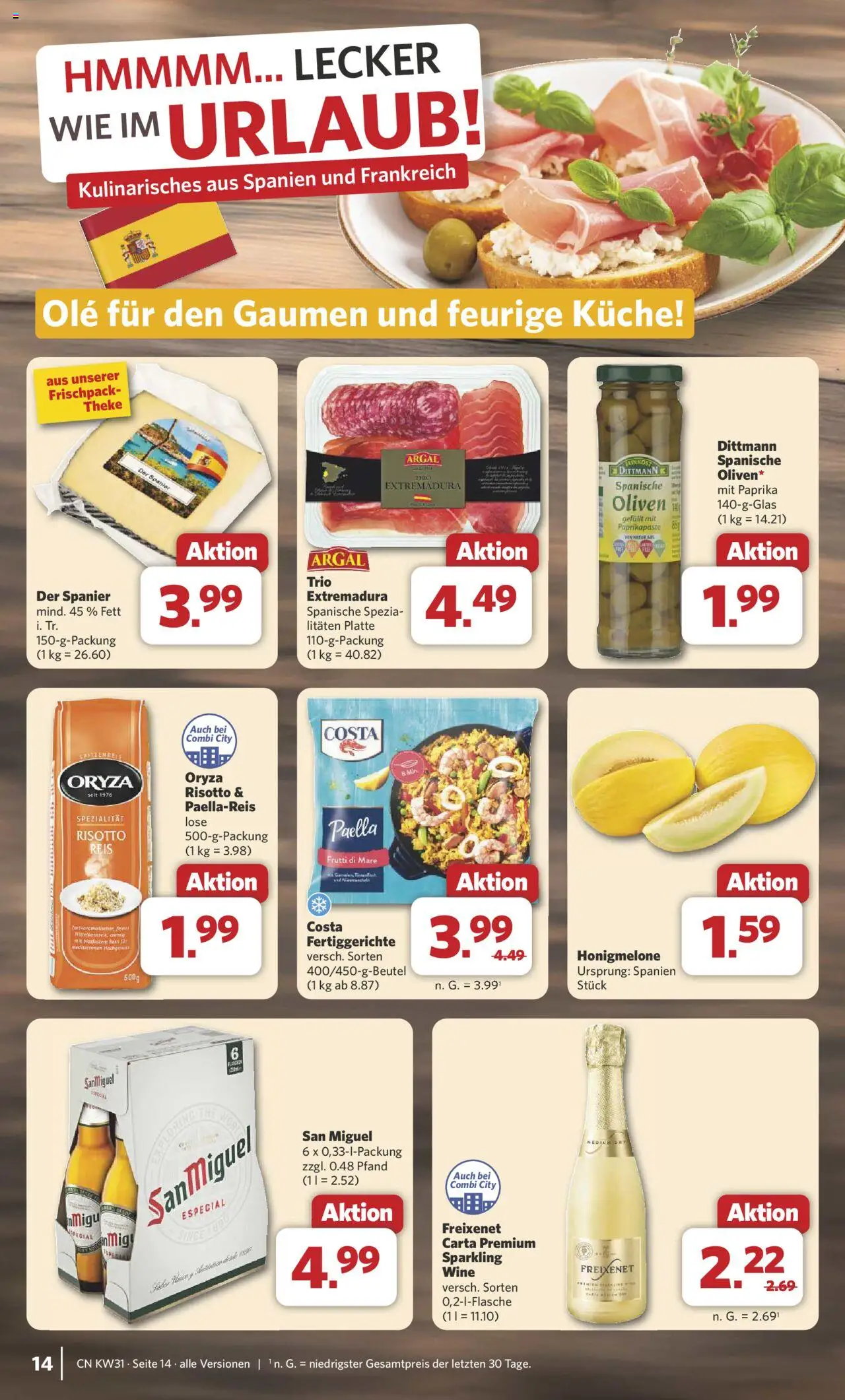 Combi Prospekt 	 - gültig ab dem 28.07.2025 | Seite: 16 | Produkte: Theke, Tintenfisch, Paprika, Fertiggerichte