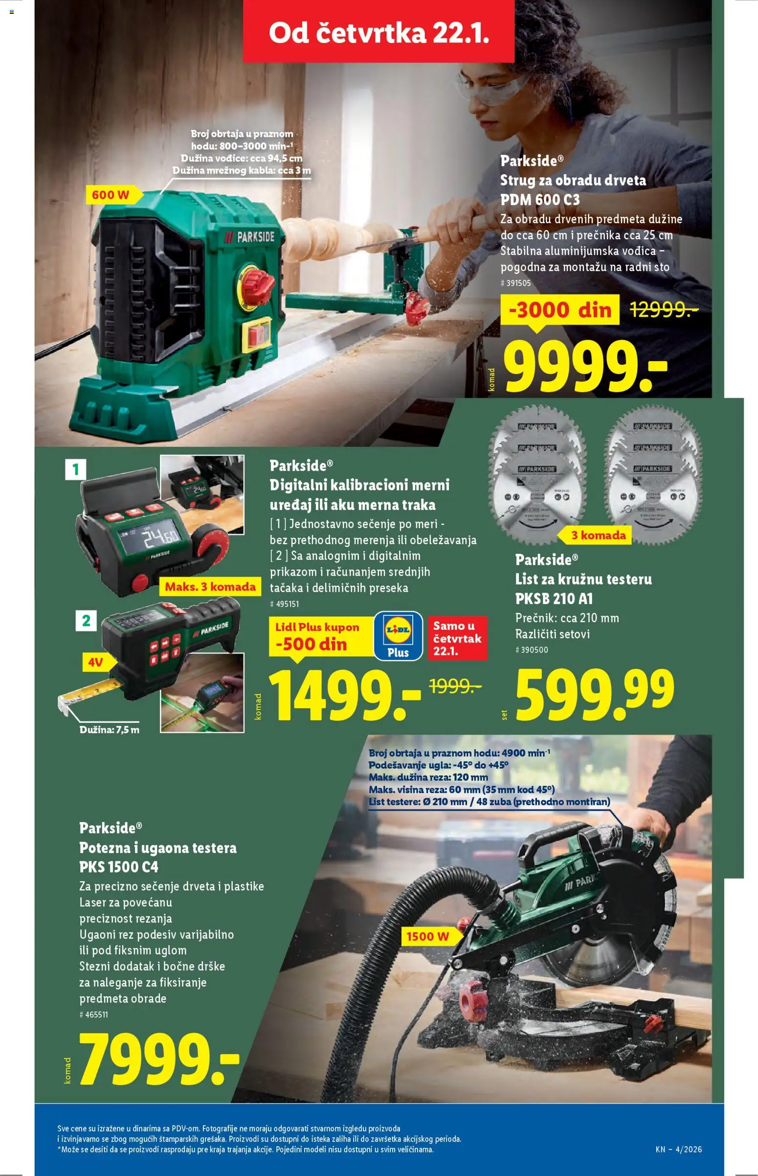 Lidl katalog - važi od 22.01.2026 | Strana: 53 | Proizvode: Parkside, Sto, Radni sto