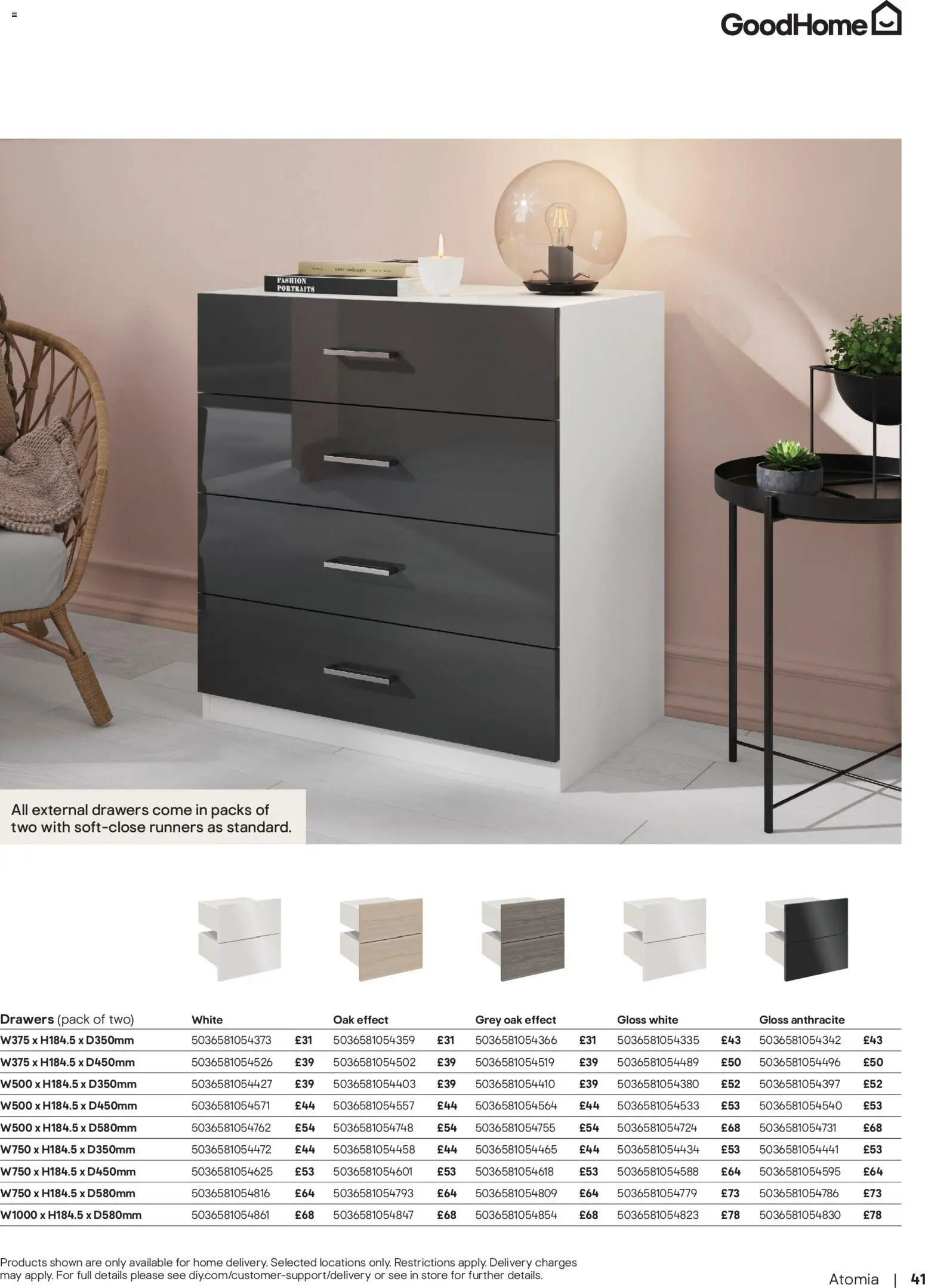 {H1} | Page: 41 | Products: Box, Knob, Bed, Wardrobe