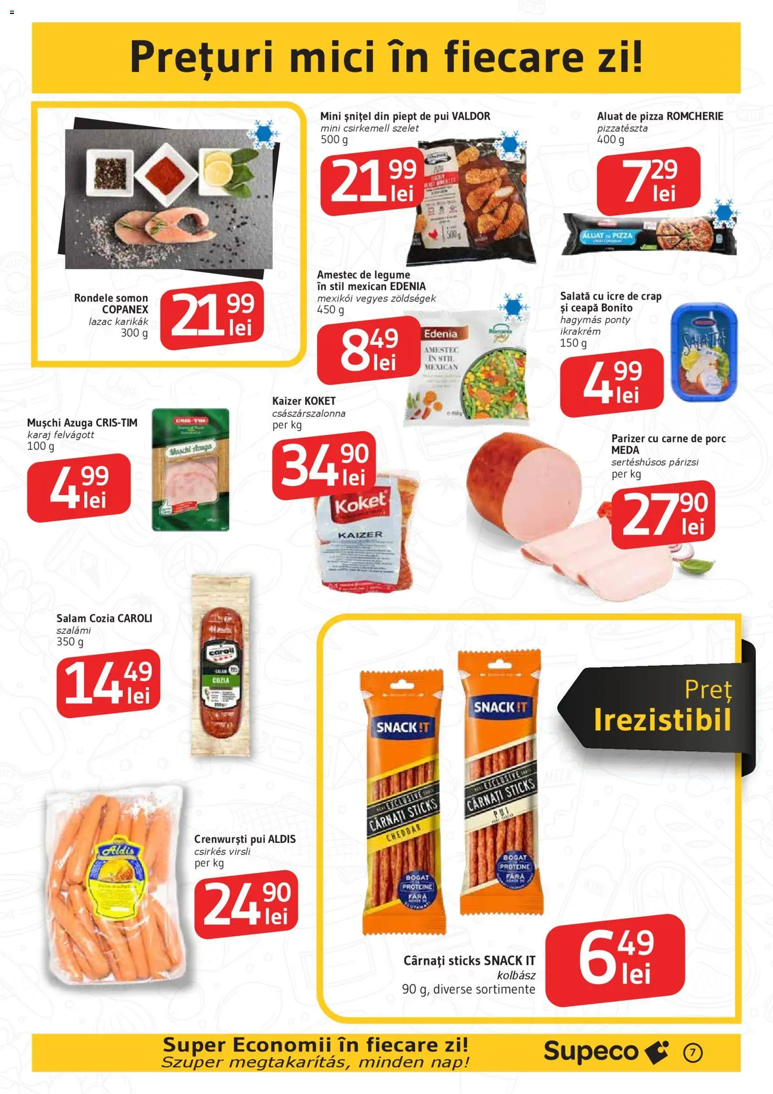 Noul catalog Supeco – valabil de la 12.03.2026 | Pagină: 7 | Produse: Pară, Aluat, Parizer, Salată
