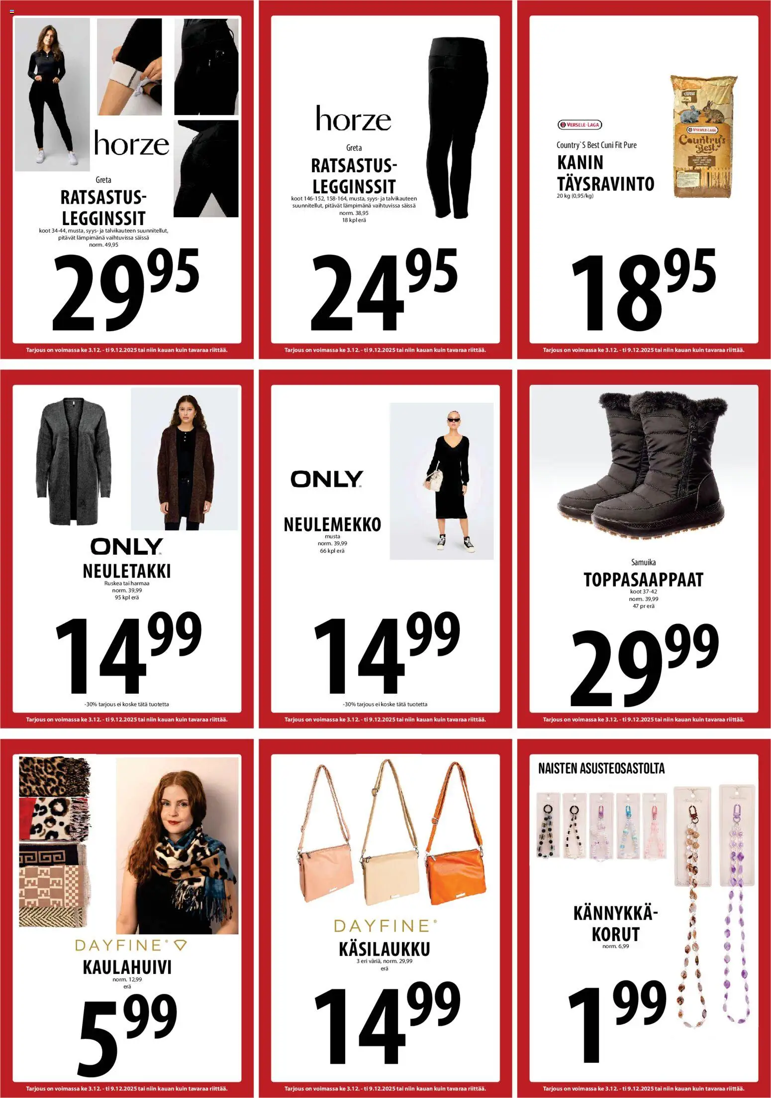 Tuuri tarjoukset – voimassa 03.12.2025 alkaen | Sivu: 26 | Tuotteet: Kännykkä, Neuletakki, Käsilaukku