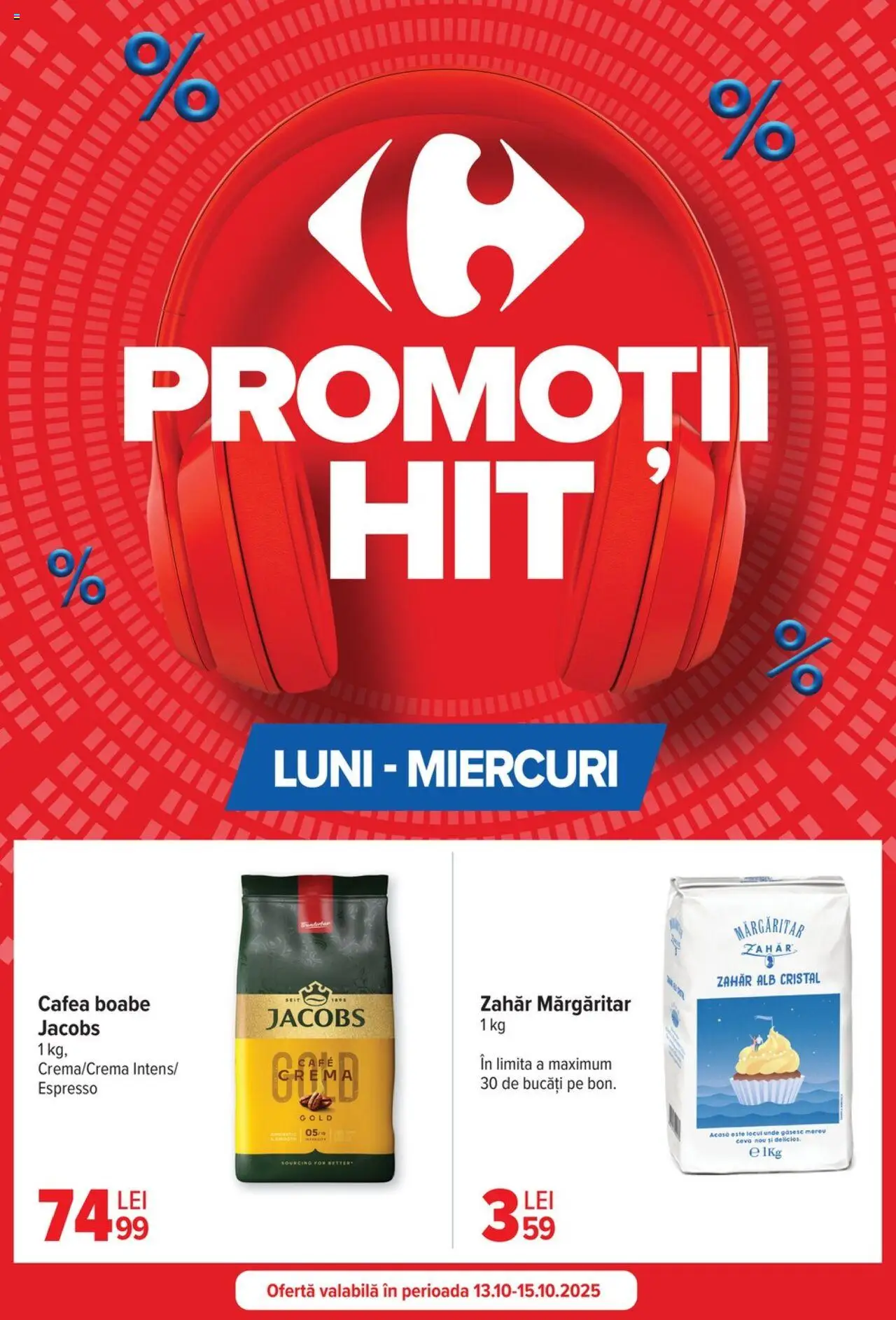 Noul catalog Carrefour – valabil de la 15.10.2025 | Pagină: 5 | Produse: Köpek çiti, Cafea, Zahăr