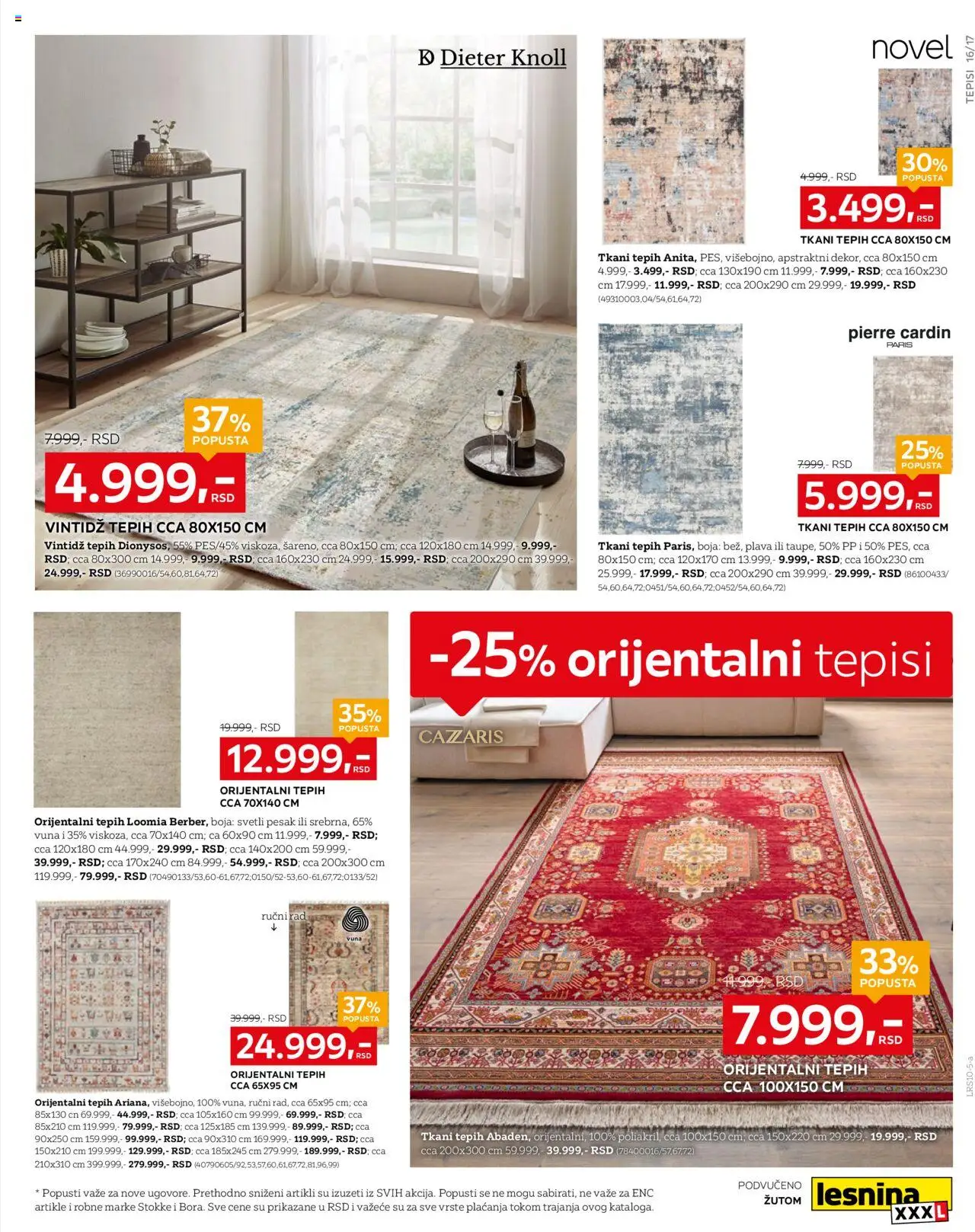 Lesnina XXXL katalog - važi od 29.09.2025 | Strana: 17 | Proizvode: Tepih