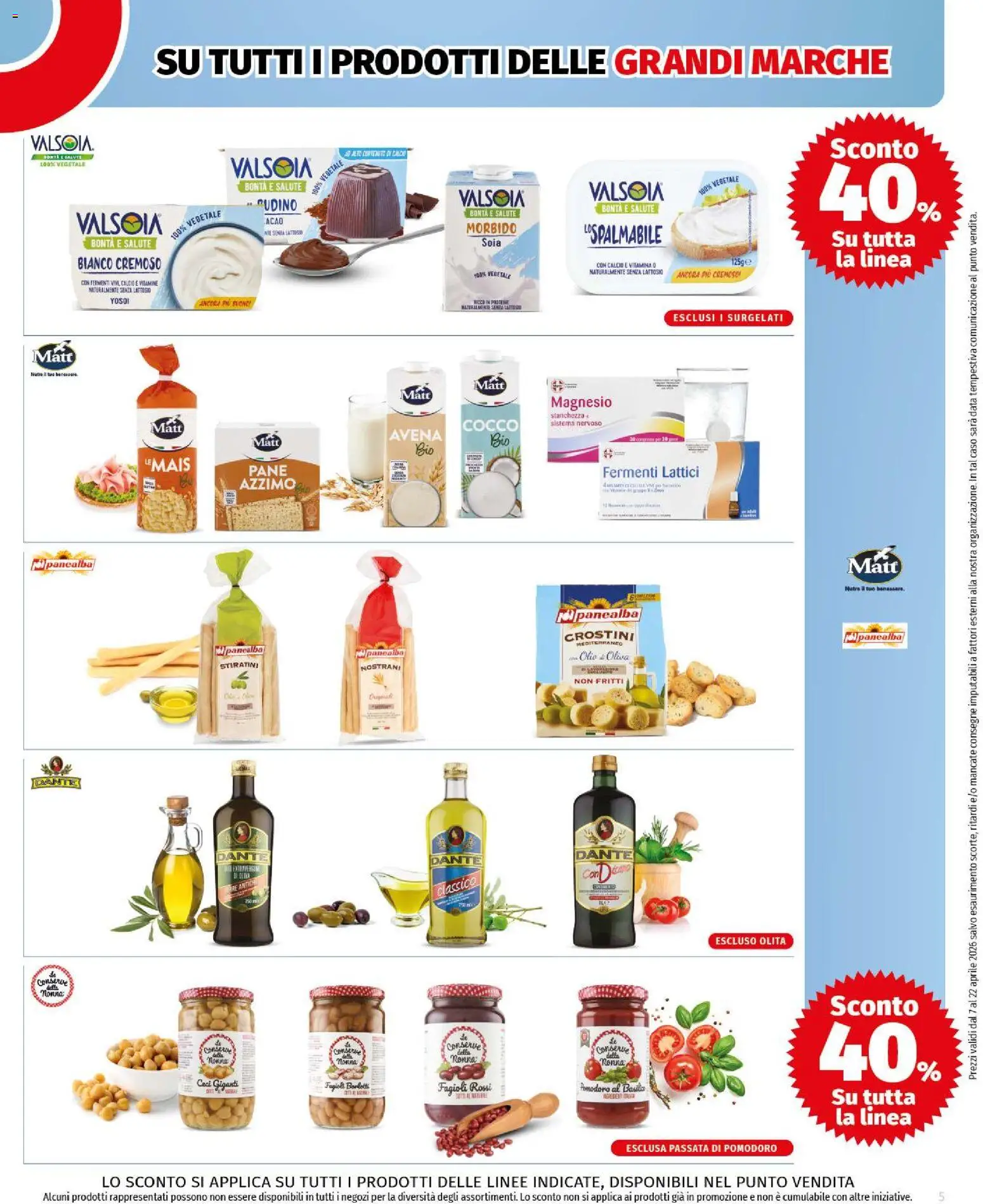 Volantino COOP del 07.04.2026 | Pagina: 5 | Prodotti: Pane, Pomodoro, Olio, Passata di pomodoro