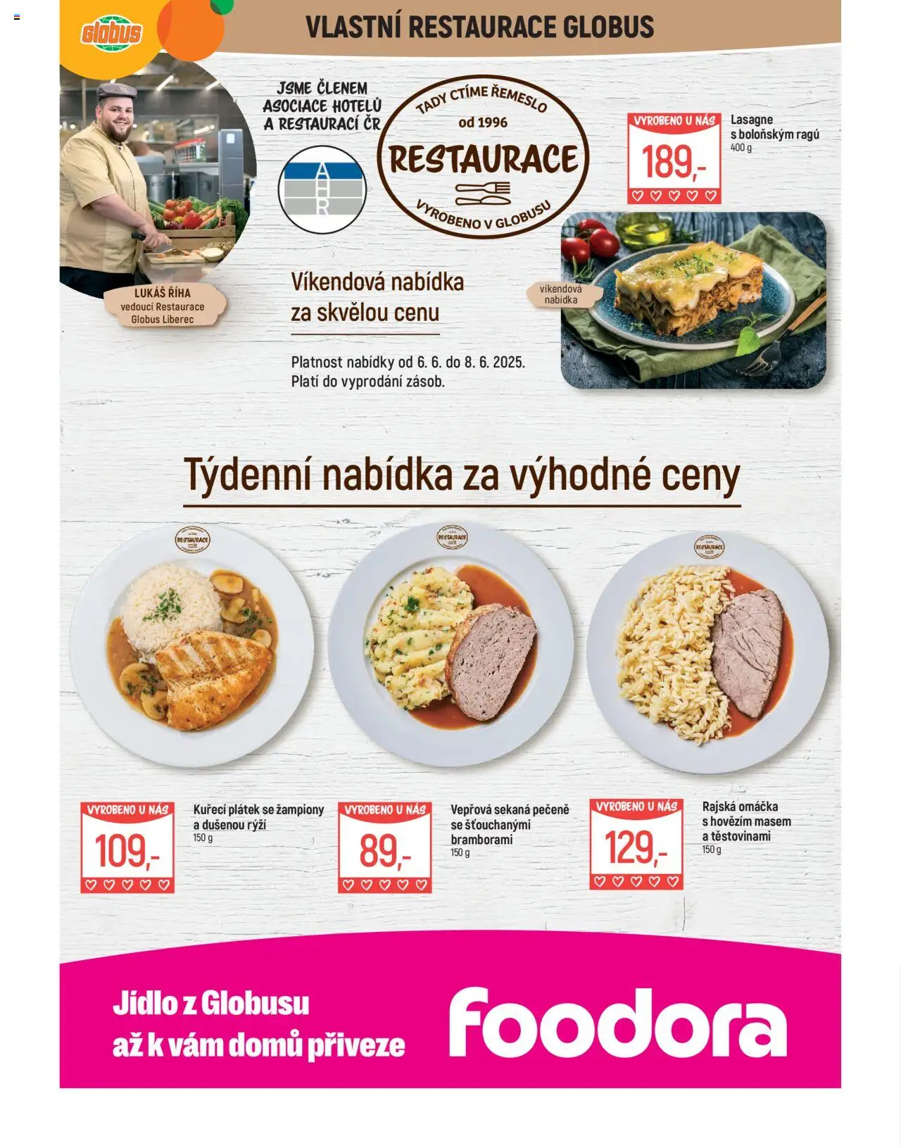 Globus leták - Liberec od 04.06.2025 | Strana: 7 | Produkty: Žampiony, Globus, Rýži, Lasagne