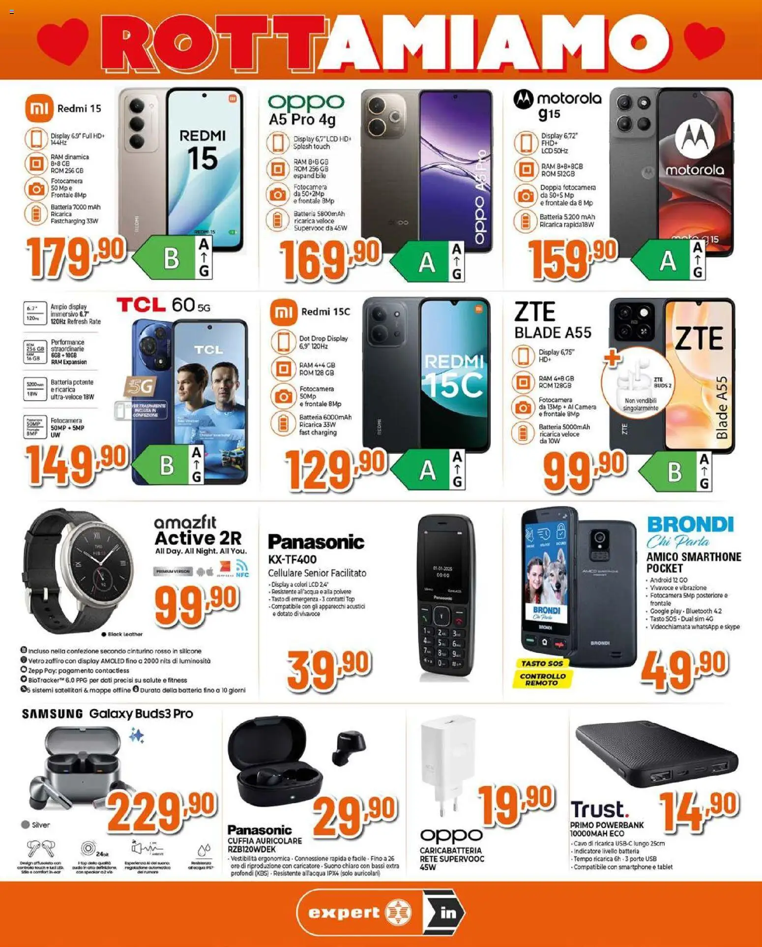 Volantino Ipercoop del 12.02.2026 | Pagina: 7 | Prodotti: Auricolari, Smartphone, Cavo, Batteria