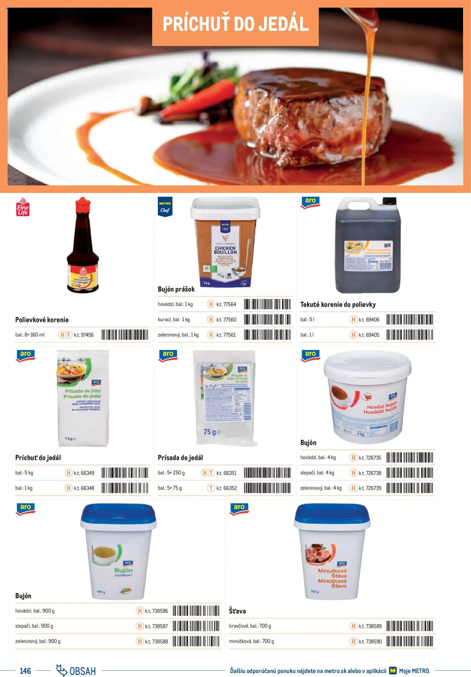 Nové Metro akcie – leták je platný od 01.01.2025 | Strana: 146 | Produkty: Bujón, Korenie