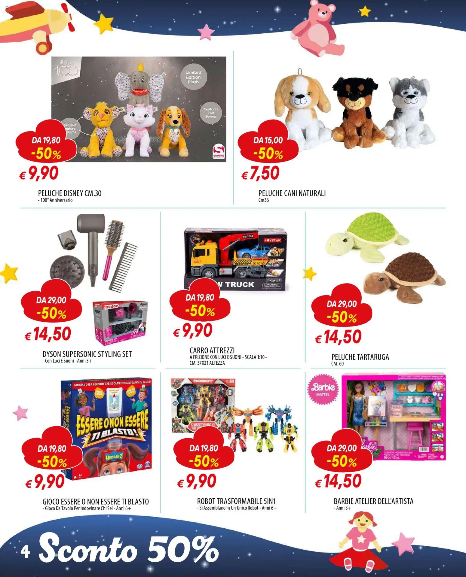 Volantino Galassia del 24.11.2025 | Pagina: 4 | Prodotti: Peluche, Scala, Gioco, Robot