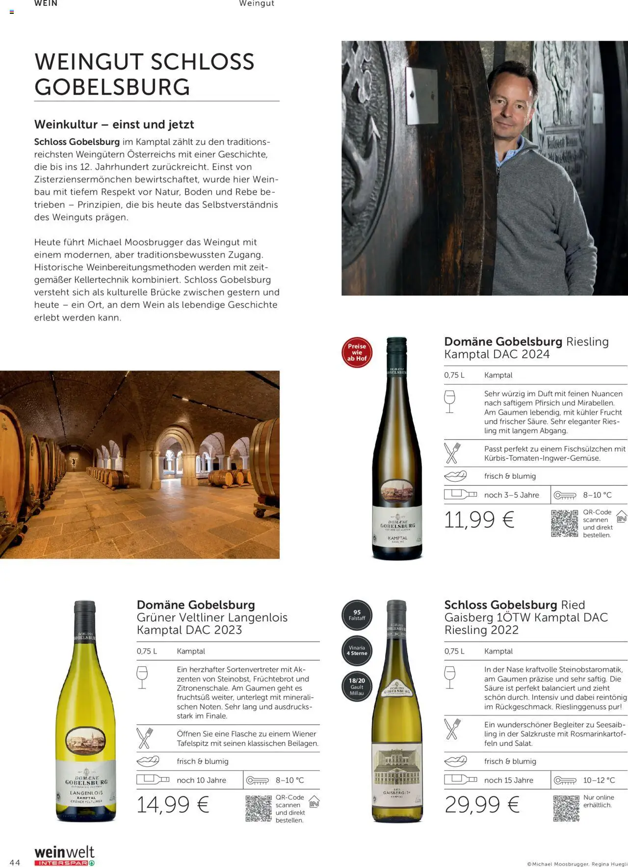 Interspar Weinwelt Magazin Ausgabe Herbst gültig ab 10.09.2025 | Seite: 44 | Produkte: Pfirsich, Duft, Wein
