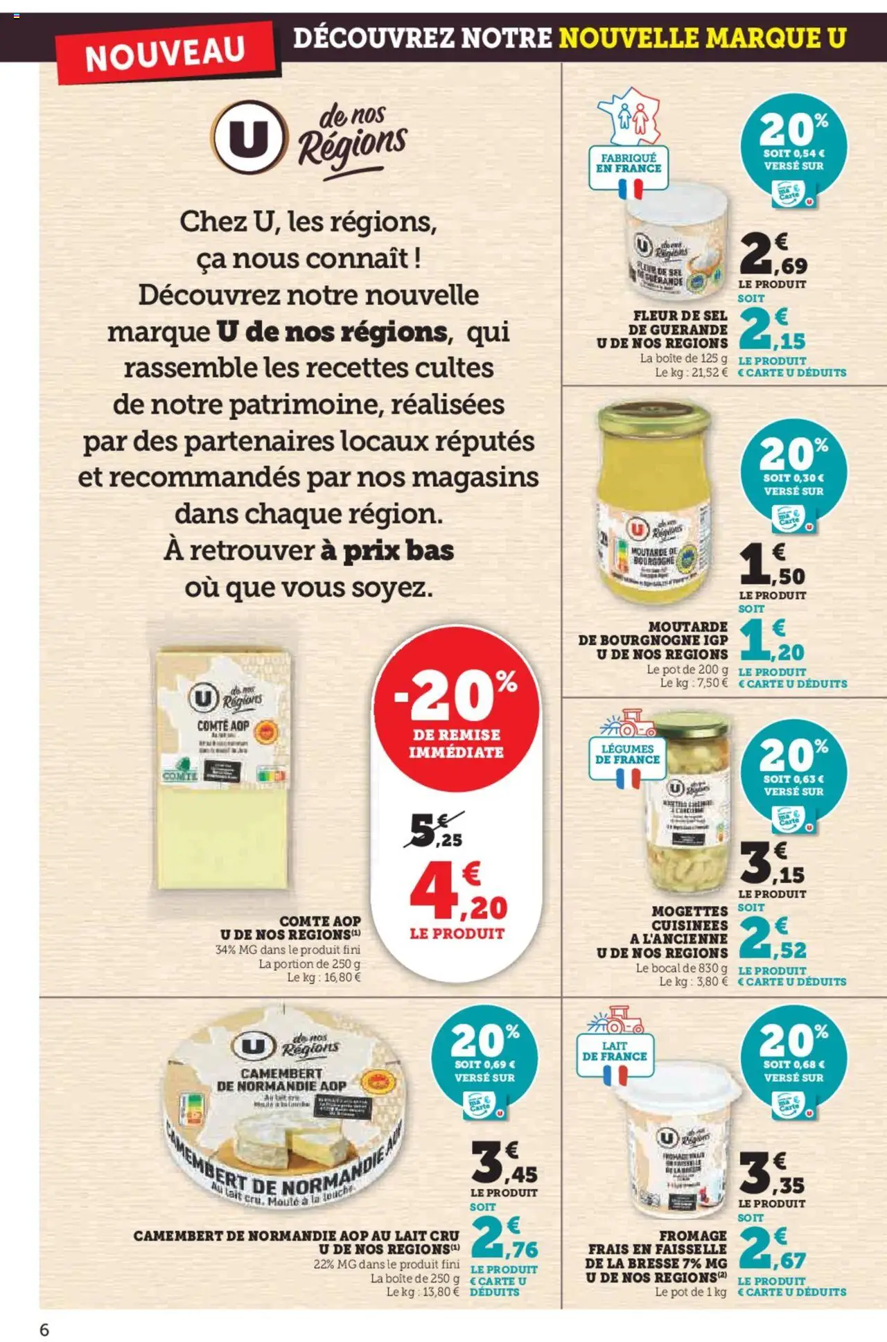  | Page: 6 | Produits: Sel, Lait, Fromage, Fromage frais