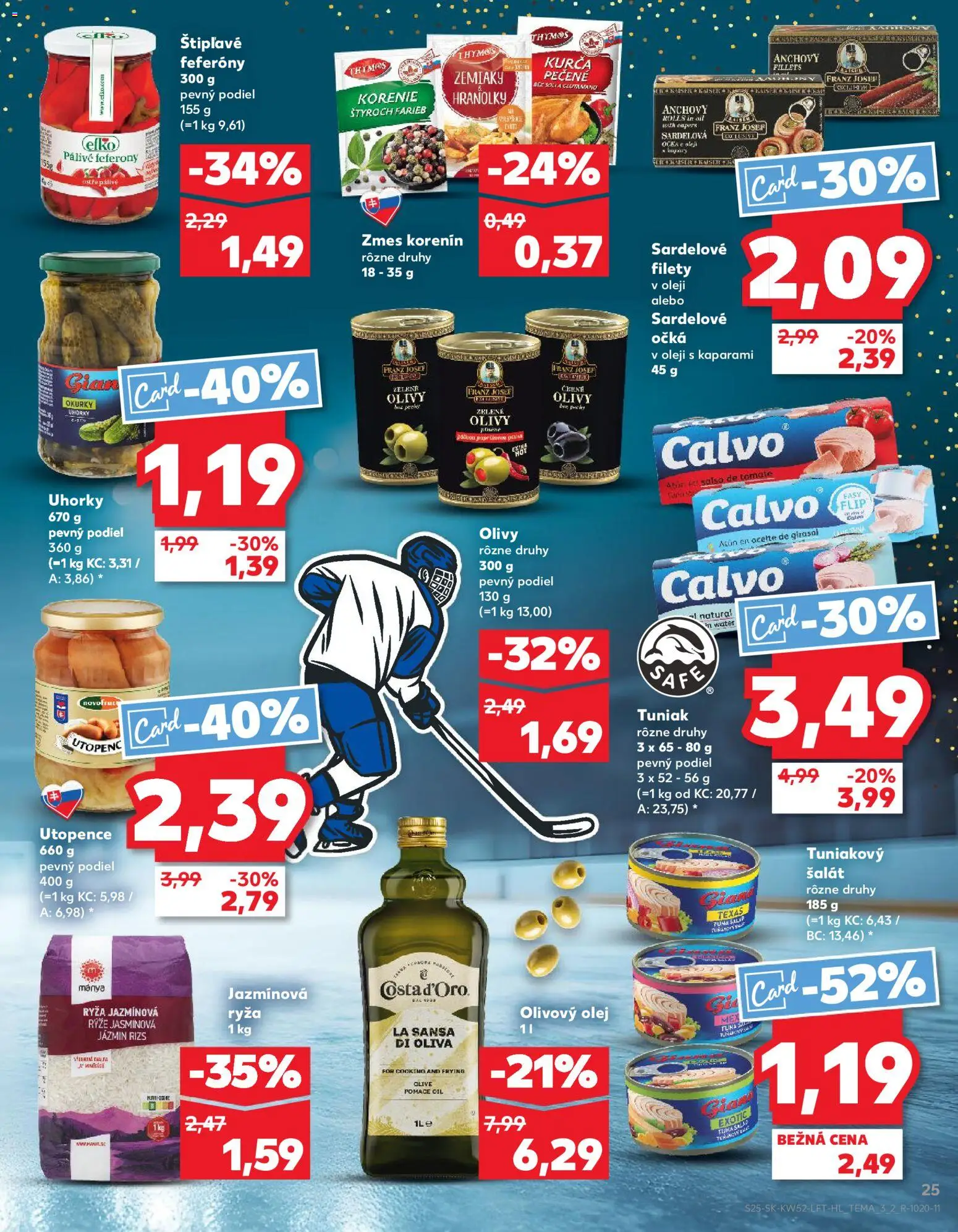 Nové Kaufland akcie – leták je platný od 27.12.2025 | Strana: 25 | Produkty: Olivový olej, Korenie, Zemiaky, Uhorky