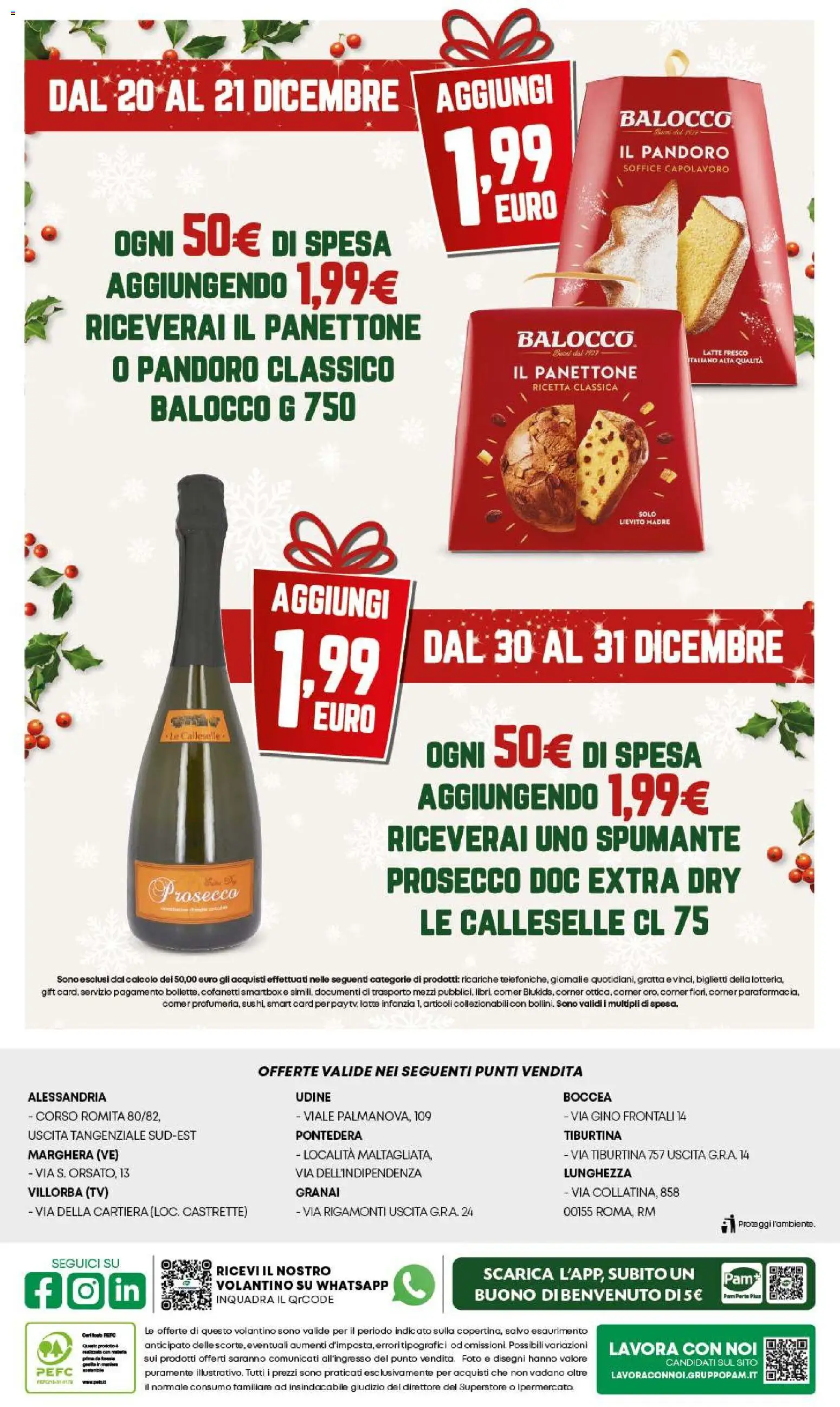 Volantino Panorama del 18.12.2025 | Pagina: 32 | Prodotti: Prosecco, Pandoro, Panettone, Spumante