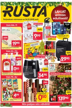 Rusta-mainoslehti voimassa 08.12.2025 alkaen