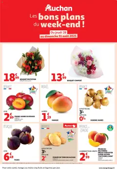 Auchan - Prévisualisation de Auchan - Les bons plans du week-end dans votre hyper ! valide à partir de 28.08.2025