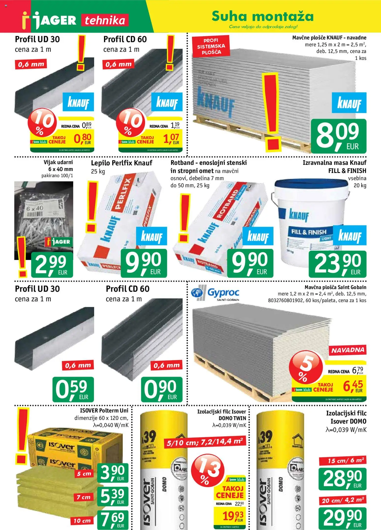 Novi Jager katalog ponudbe – veljaven od 10.12.2025 | Stran: 6 | Izdelki: Kos, Lepilo