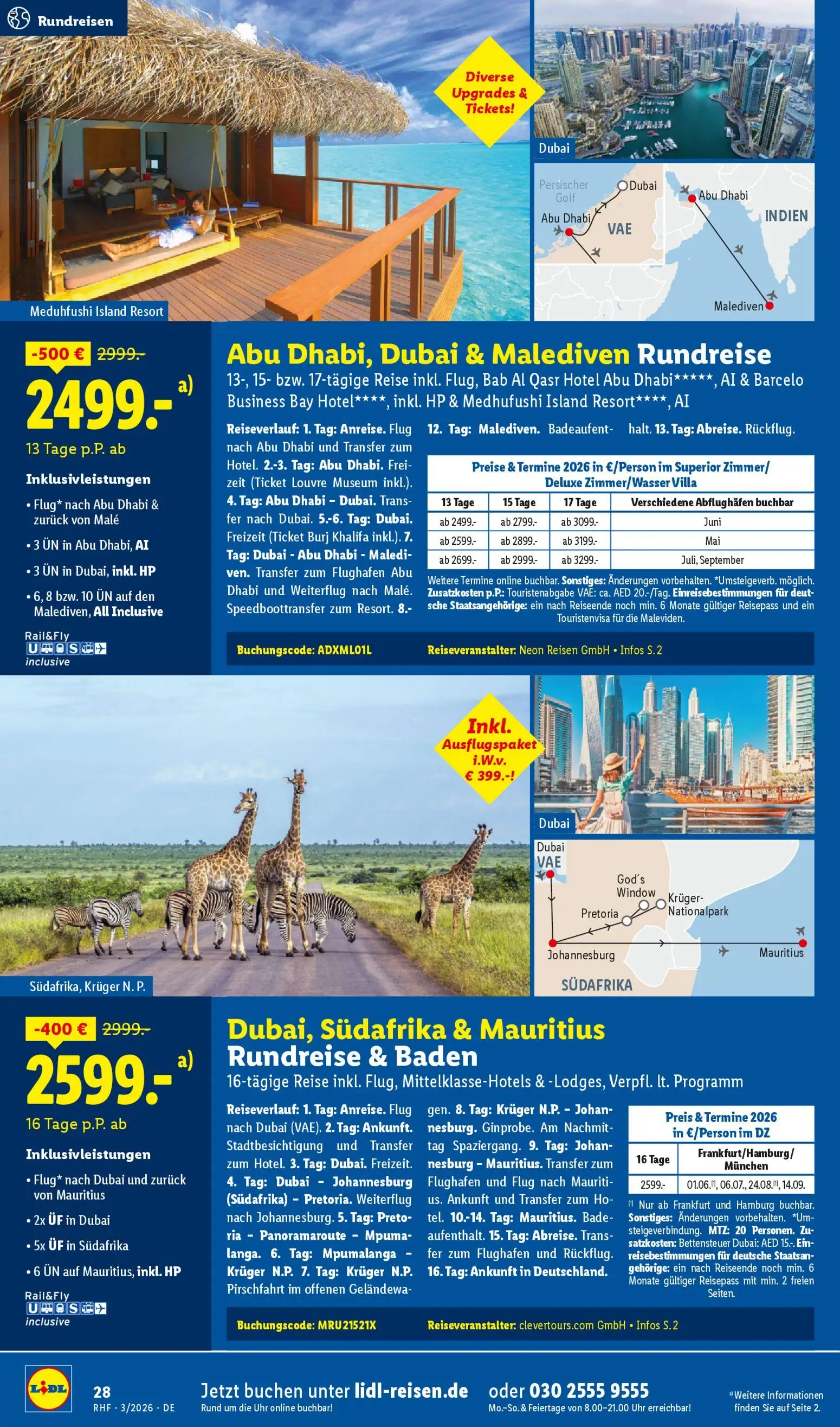 Lidl Reisen Prospekt 	 | 28.02.2026 | Wie erhält man einen begrenzten Rabatt? | Deutschland