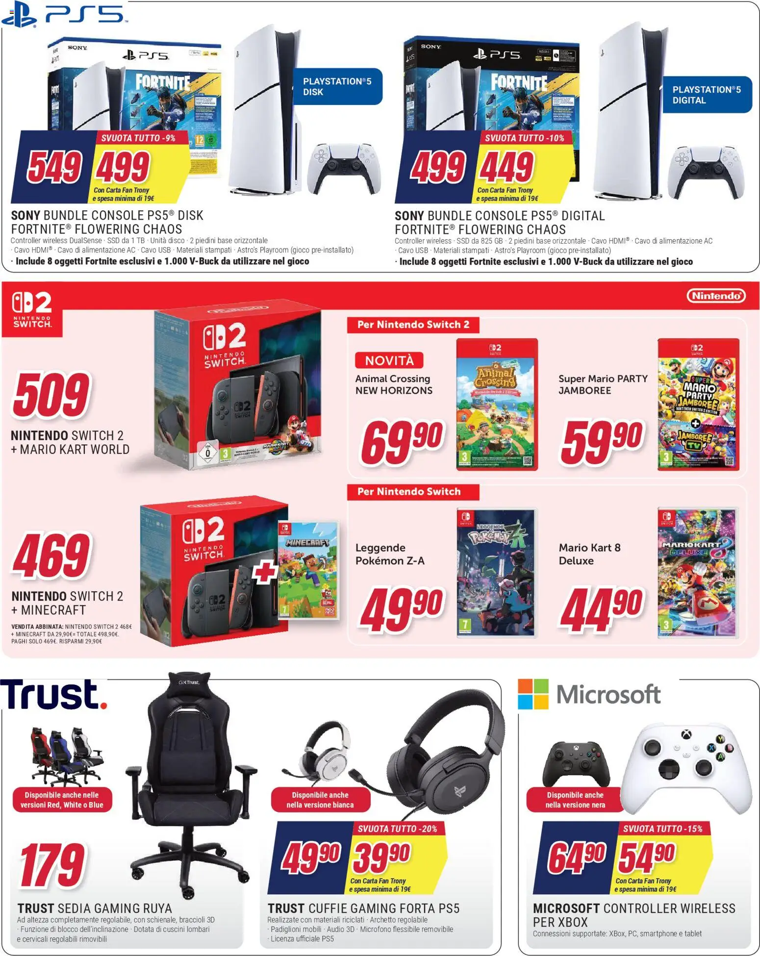 Volantino Trony del 15.01.2026 | Pagina: 14 | Prodotti: Smartphone, Audio, Cavo, Sedia