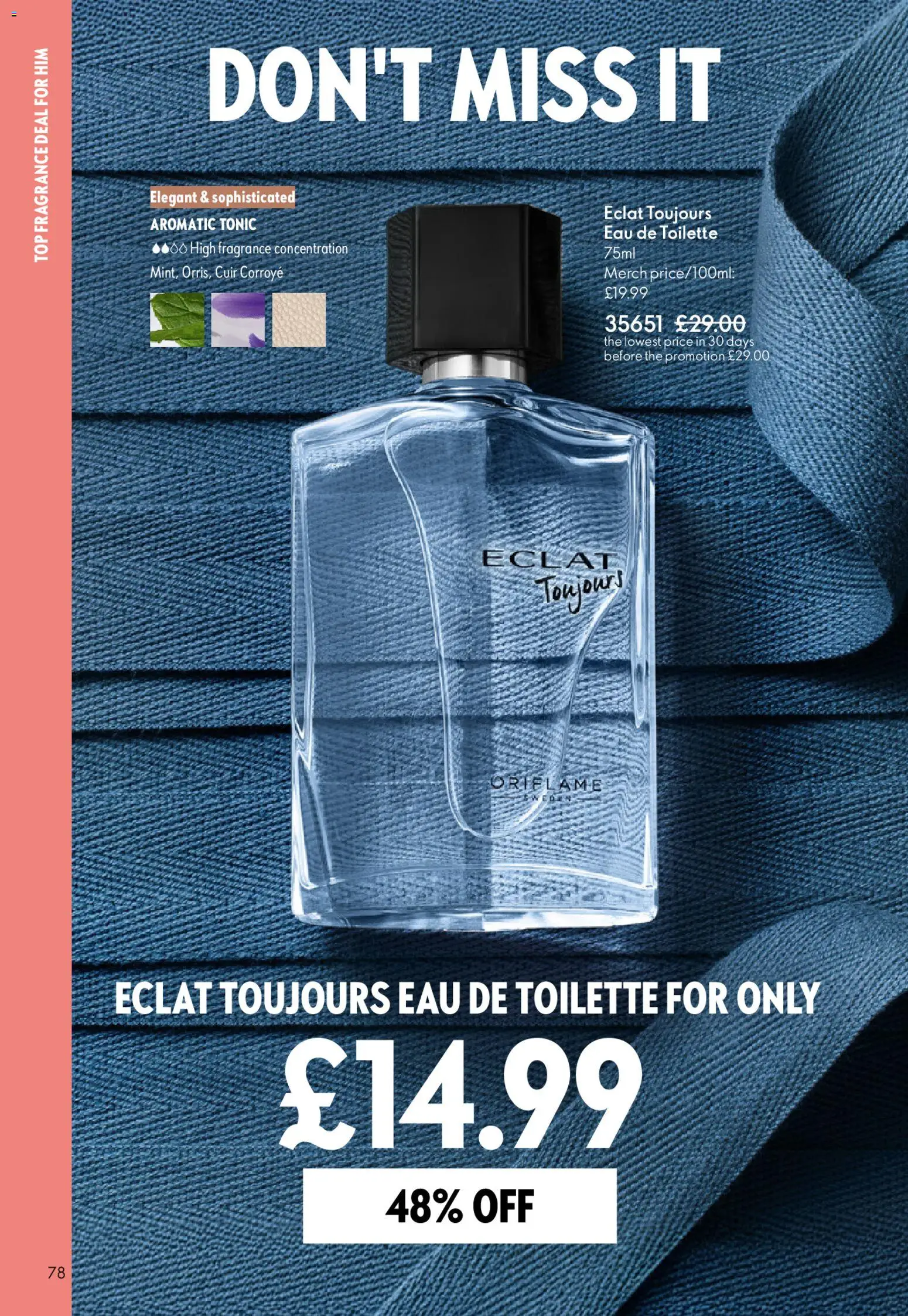 {H1} | Page: 78 | Products: Fragrance, Eau de toilette