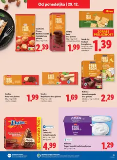 Lidl katalog akcije – veljaven od 23.12.2025 | Stran: 31 | Izdelki: Napolitanke, Torta, Jogurt, Brocha