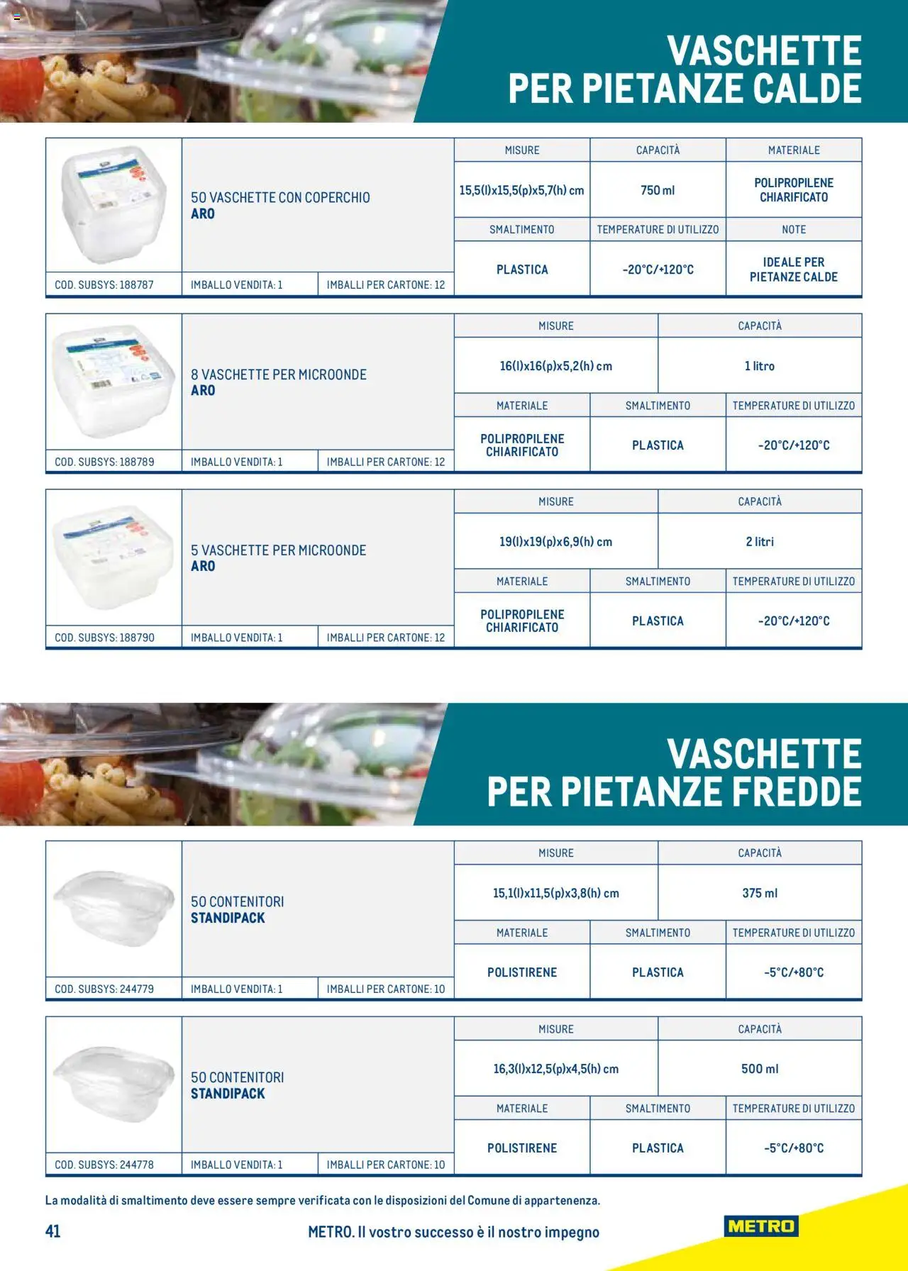 Volantino Metro del 22.07.2024 | Pagina: 41 | Prodotti: Microonde, Metro, Vaschette