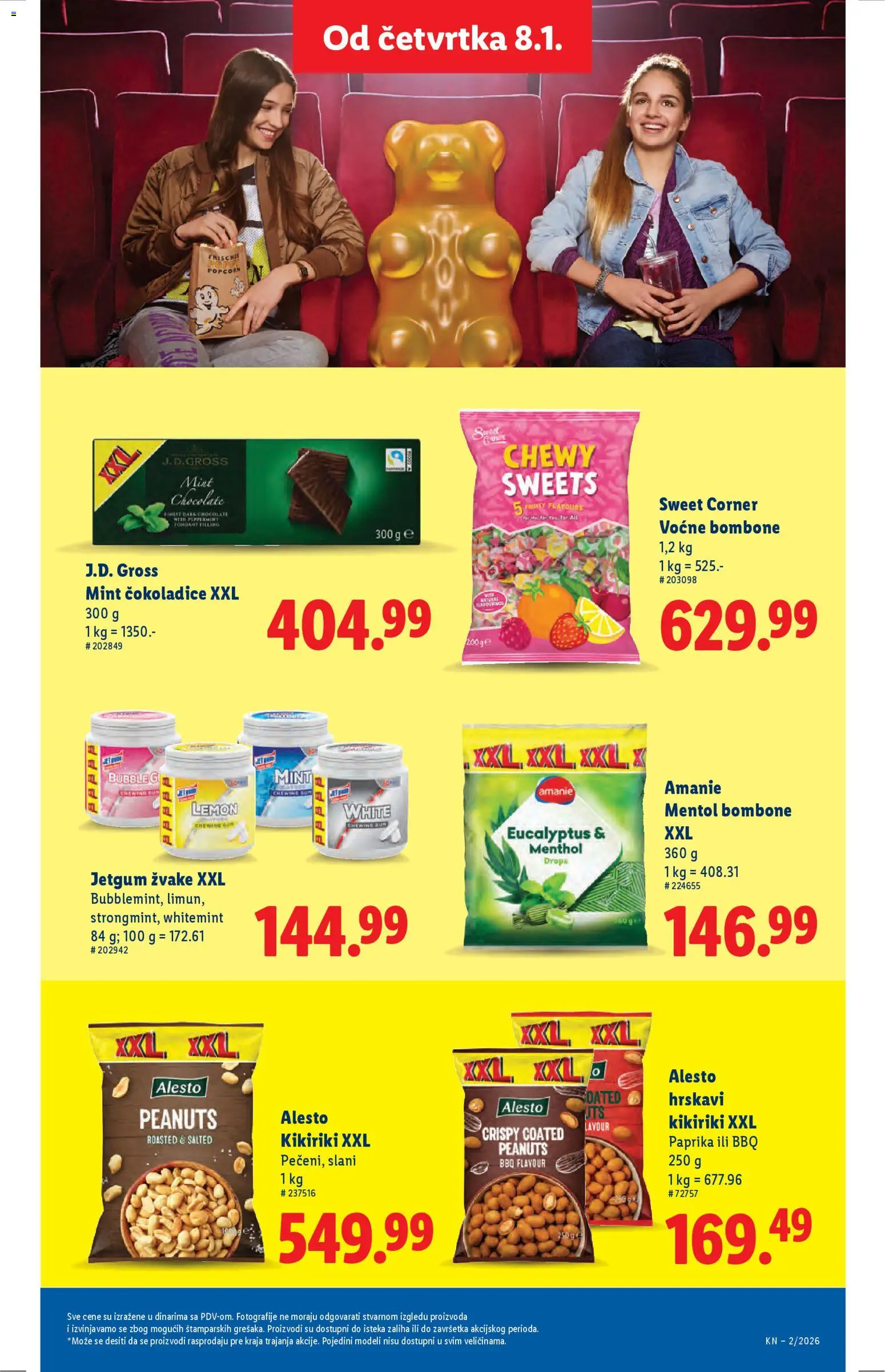 Lidl katalog - važi od 08.01.2026 | Strana: 41 | Proizvode: Bombone, Kikiriki, Popcorn, Candy