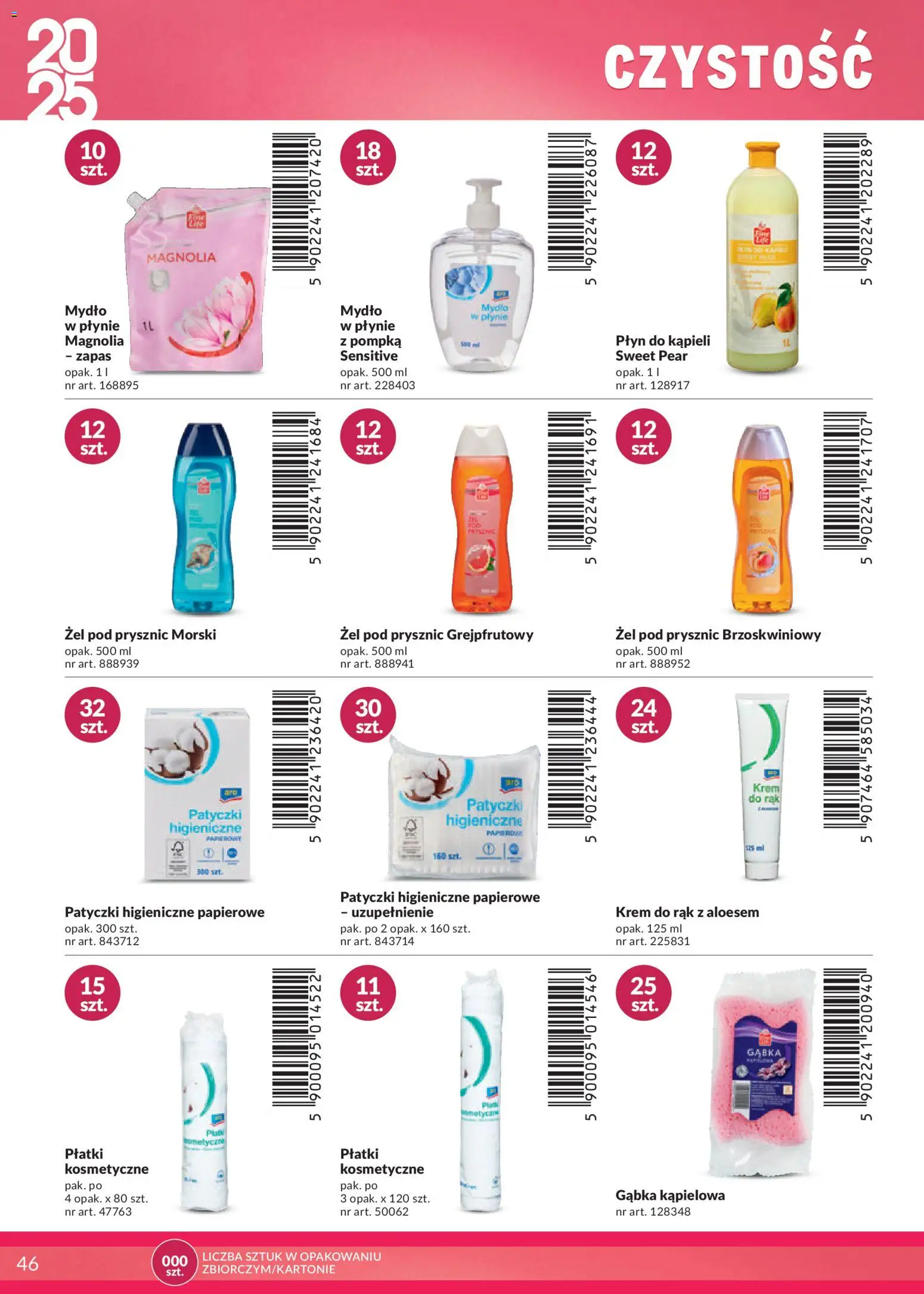 Makro Gazetka - Katalog marki własne dla Twojego sklepu od 28.04.2025 | Strona: 46 | Produkty: Płyn do kąpieli, Płatki kosmetyczne, Płatki, Krem do rąk