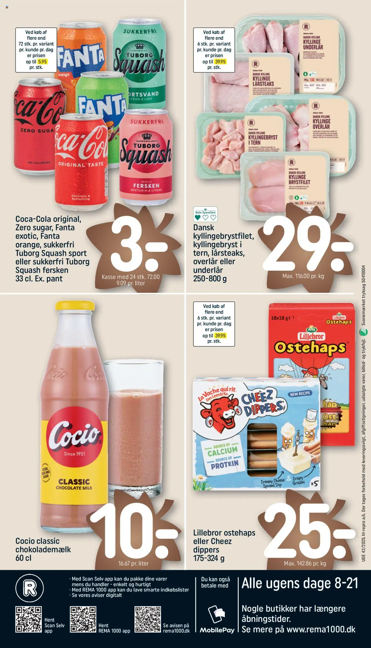 Rema 1000 tilbudsavis – gyldig fra 12.10.2025 | Side: 24 | Produkter: Lime, Fanta, Ostehaps, Tuborg Squash