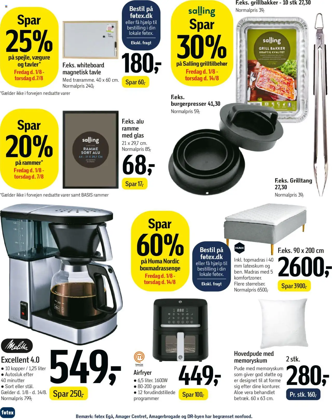 Føtex Tilbudsavis gyldig fra 01.08.2025 | Side: 70 | Produkter: Rammer, Pude, Søm, Grill