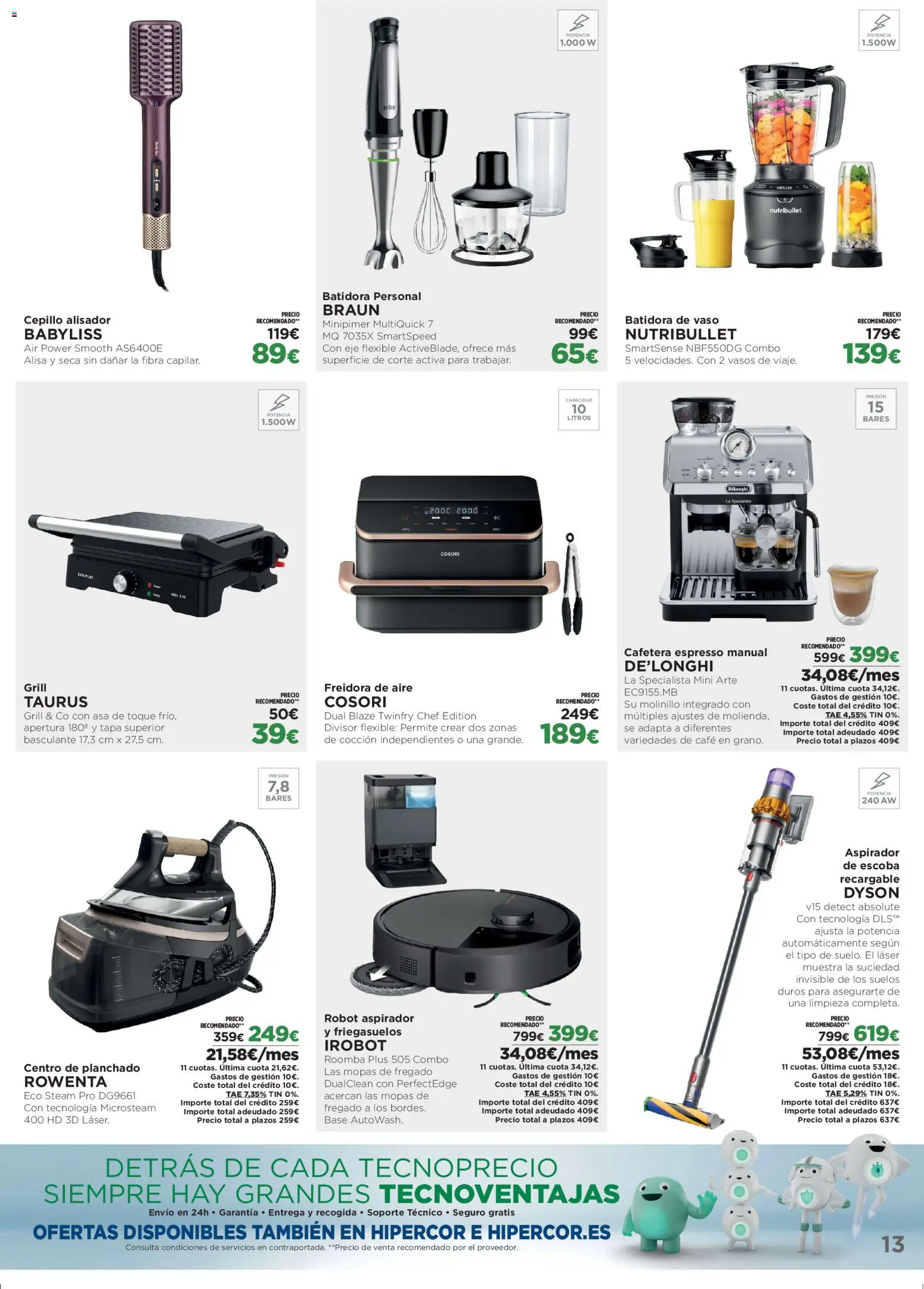 El Corte Inglés ofertas │ válido desde el 23.02.2026 | Página: 13 | Productos: Café, Vasos, Robot, Aspirador