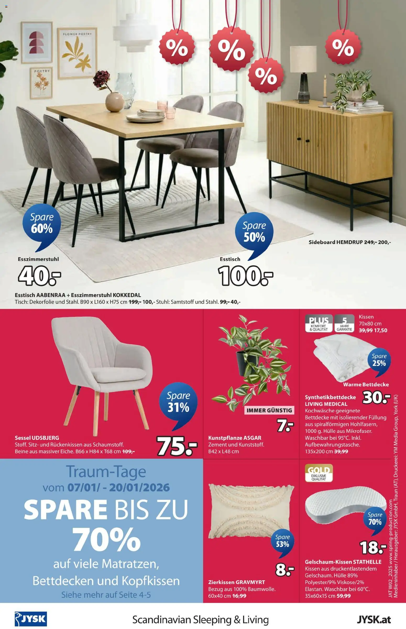 JYSK  Angebote gültig ab 05.01.2026 | Seite: 16 | Produkte: Hülle, Kissen, Sessel, Tisch