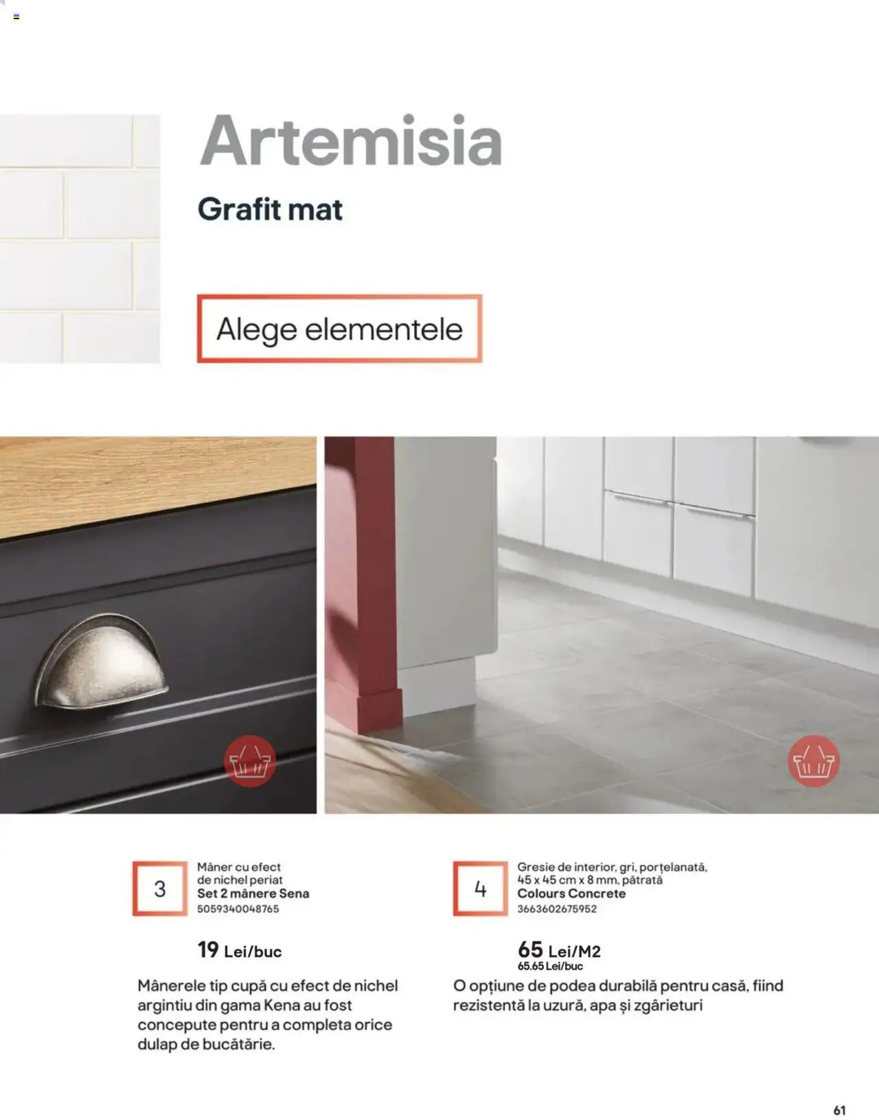 Noul catalog Brico Depot – valabil de la 15.08.2024 | Pagină: 61 | Produse: Gresie, Mâner, Apă