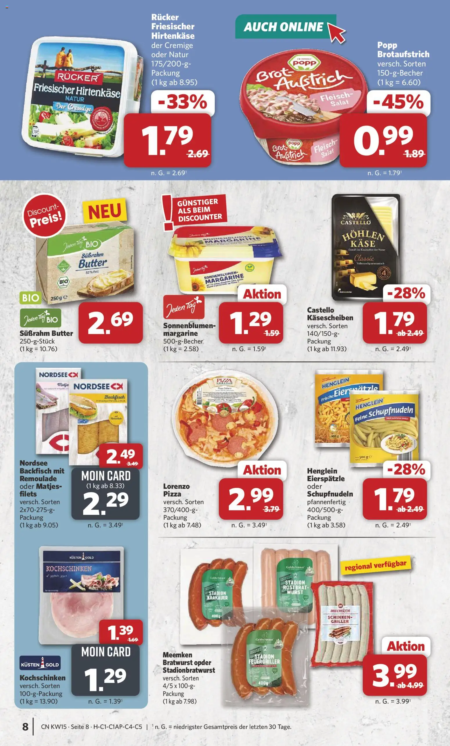 Combi Prospekt 	 – gültig ab 07.04.2026 | Seite: 8 | Produkte: Käse, Salami, Fleisch, Griller