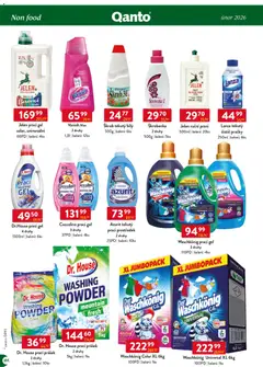 Náhled letáku Astur & Qanto leták - Velkoobchod 02/2026 od 01.02.2026 | Strana: 184 | Produkty: Prací gel, Škrob, Prací Prášek, Lanza