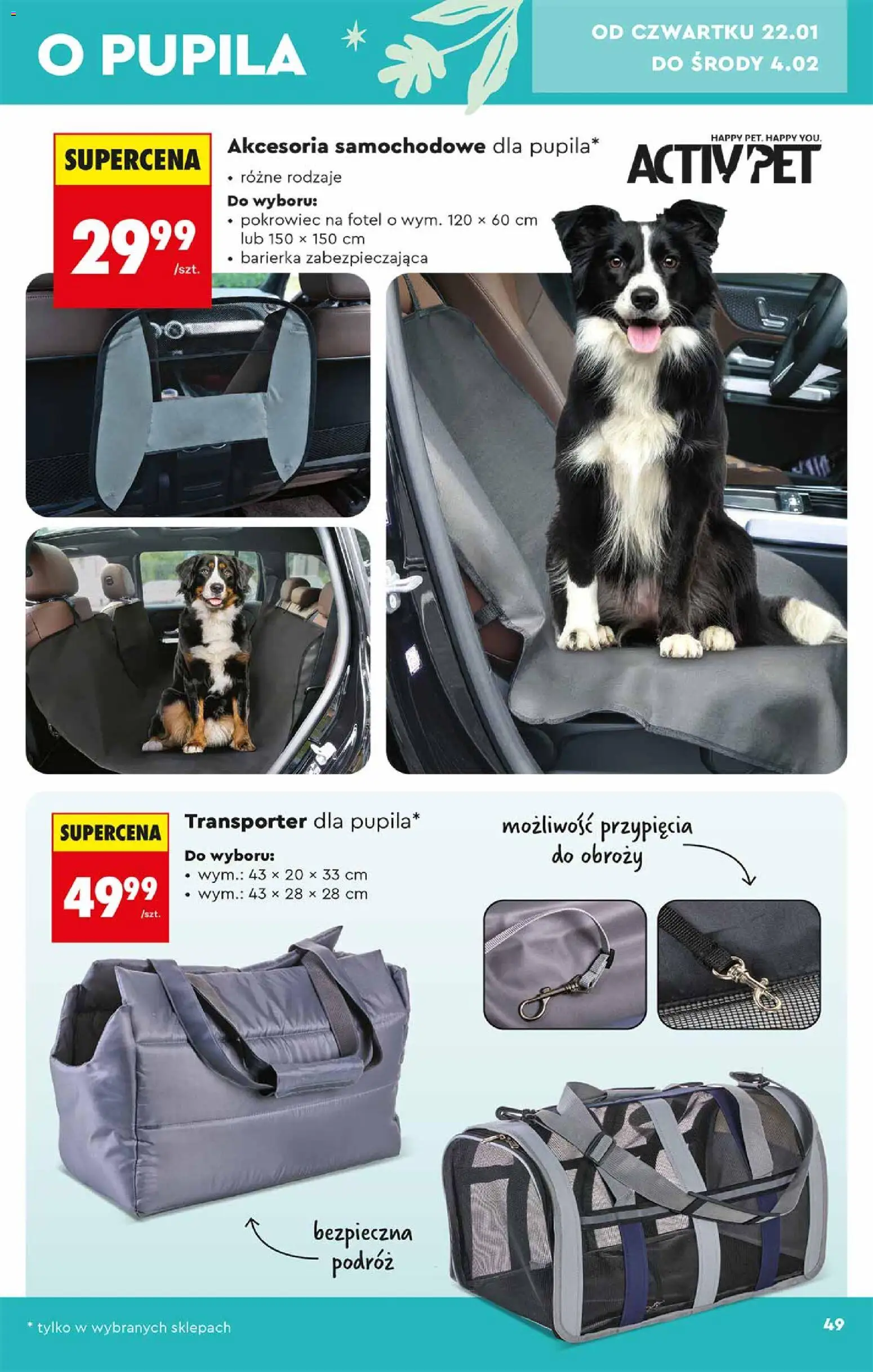 Biedronka gazetka - Hity i inspiracje od 17.01.2026 | Strona: 49 | Produkty: Akcesoria samochodowe, Fotel