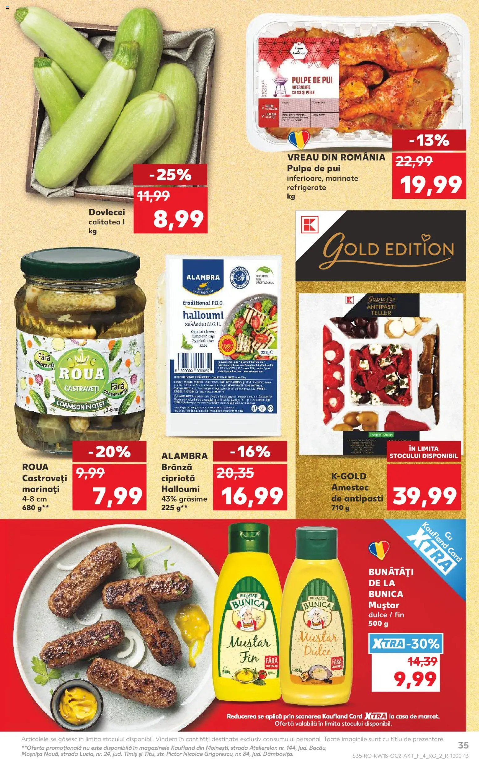Noul catalog Kaufland – valabil de la 29.04.2026 | Pagină: 35 | Produse: Brânză, Oțet, Muștar, Castraveți