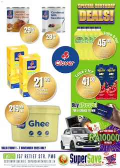 Super Save specials catalogue – valid from 31.10.2025 | Page: 100 | Products: Milk, Cream, Fruit, Caramel