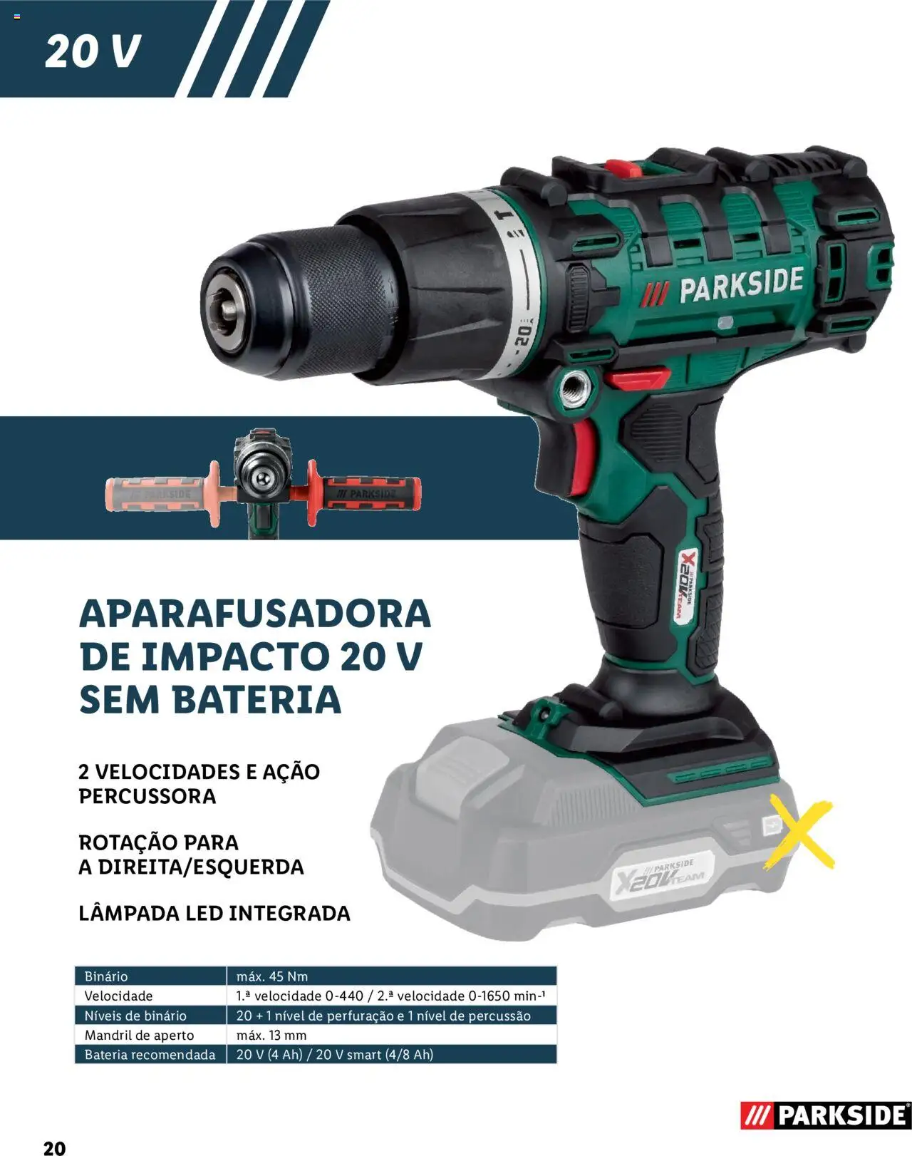 Lidl Baterias E Ferramentas │ válido de 02.02.2023 | Página: 20