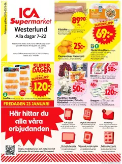 ICA Supermarket - Enköping - Förhandsvisning av reklamblad från butik ICA Supermarket aktuell från 19.01.2026