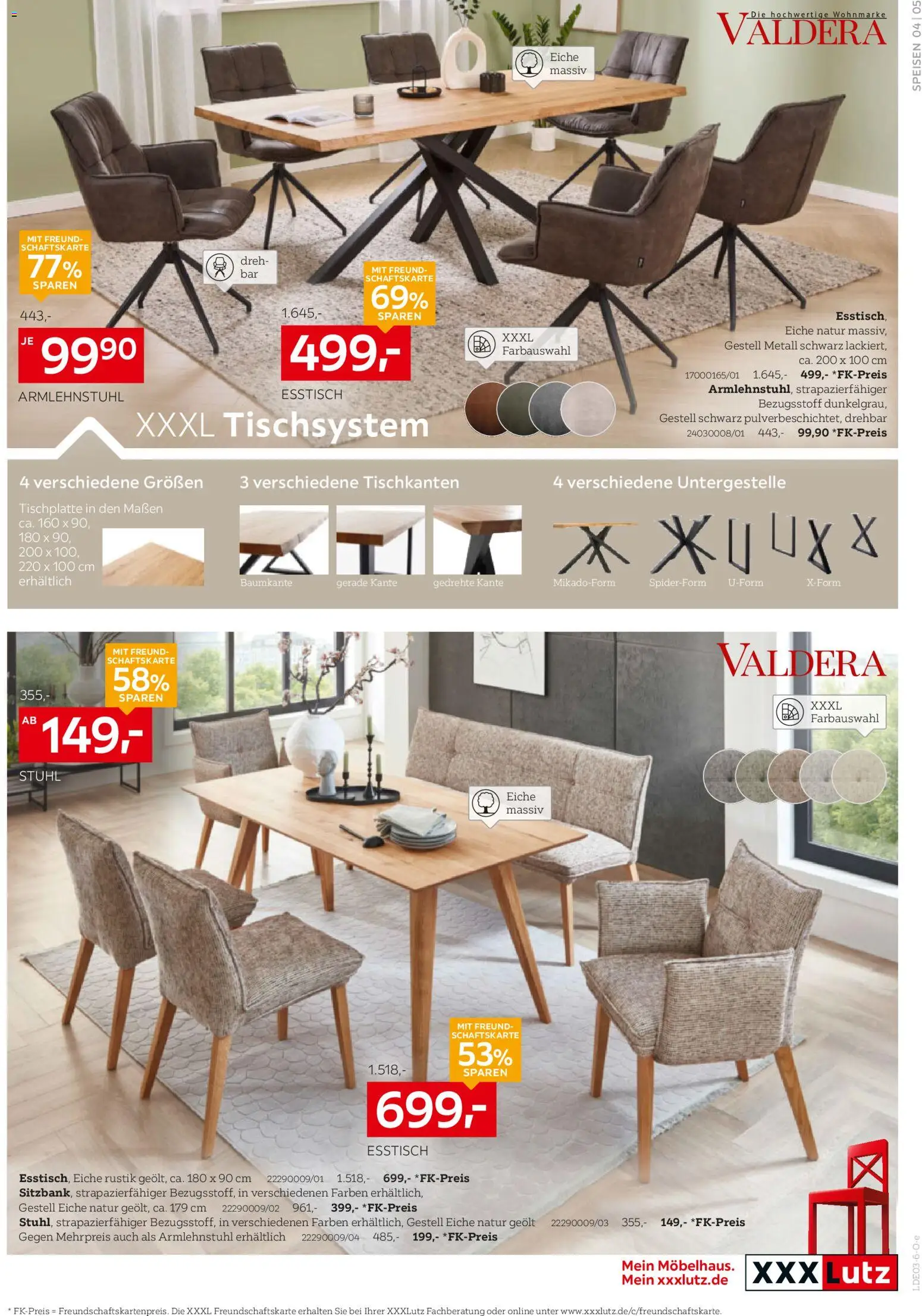 XXXL Lutz Speisen Spezial – gültig ab 22.02.2026 | Seite: 5 | Produkte: Esstisch, Stuhl