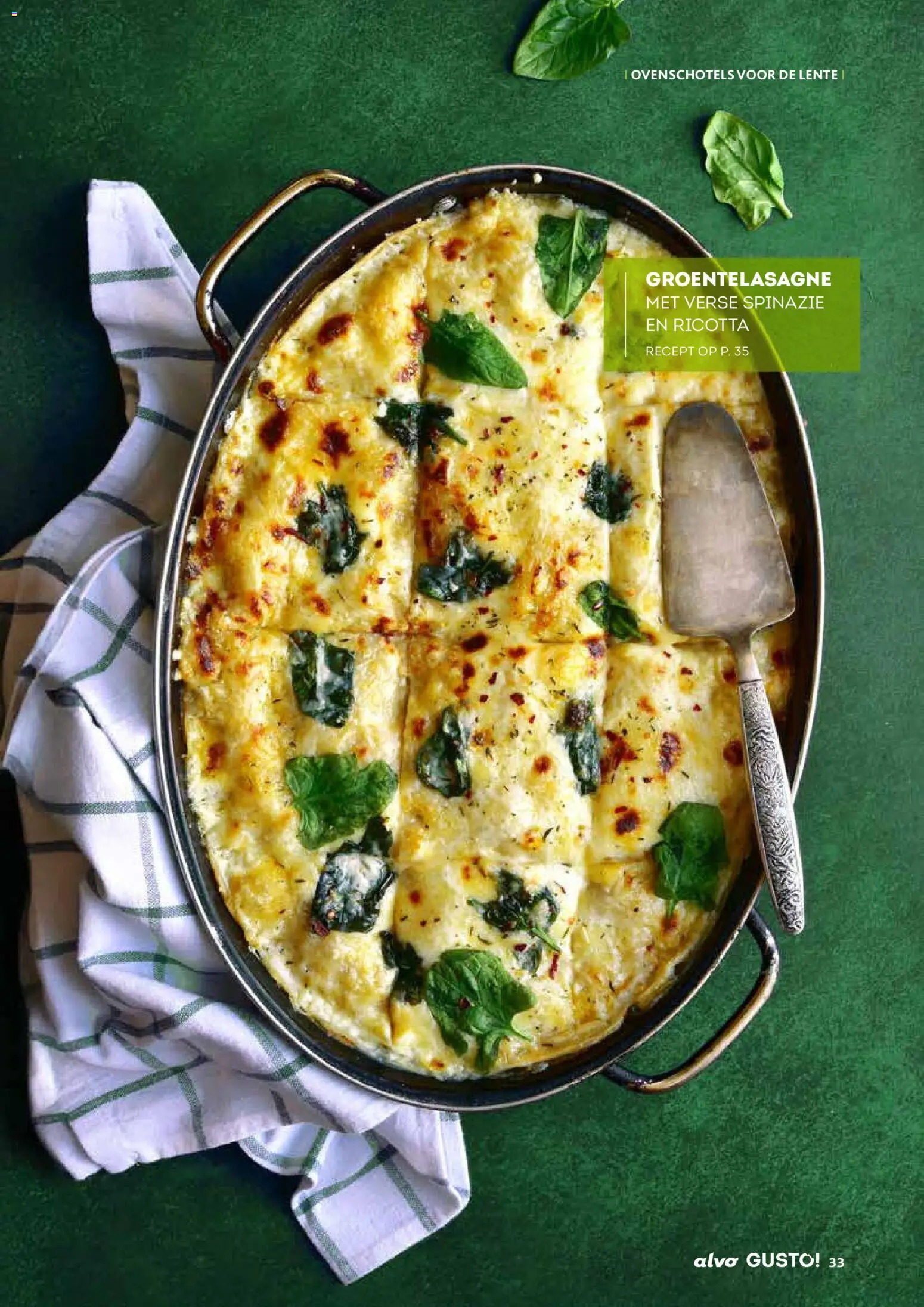 {H1} | Pagina: 33 | Producten: Ricotta, Spinazie