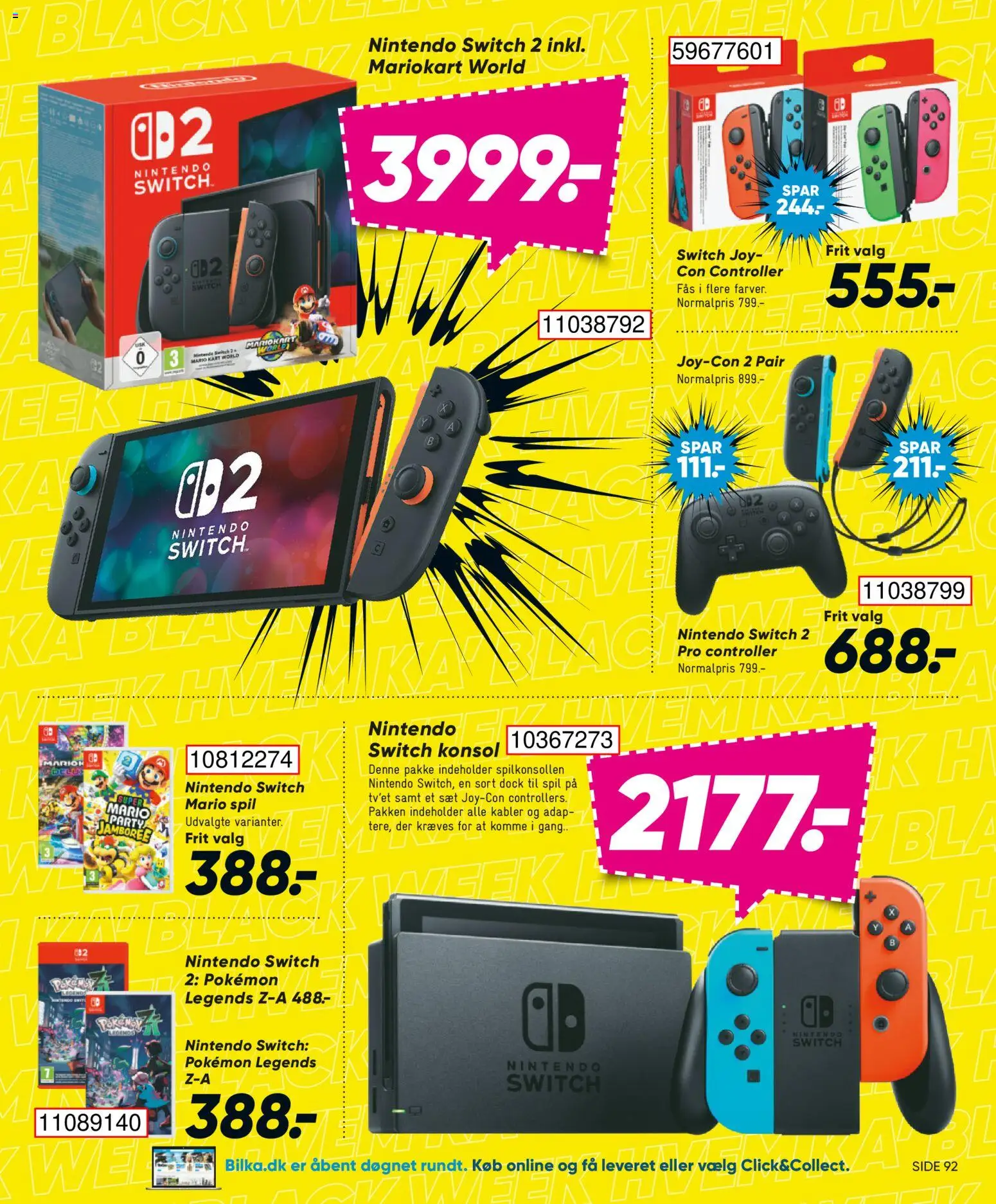 Bilka tilbudsavis – gyldig fra 28.11.2025 | Side: 20 | Produkter: Nintendo Switch, Kabler, Spil