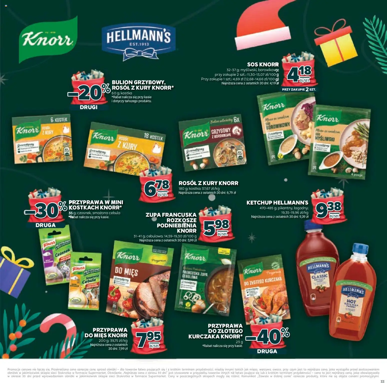 Stokrotka Gazetka - Mikołajki od 20.11.2025 | Strona: 33 | Produkty: Ketchup, Stokrotka, Zupa, Sos