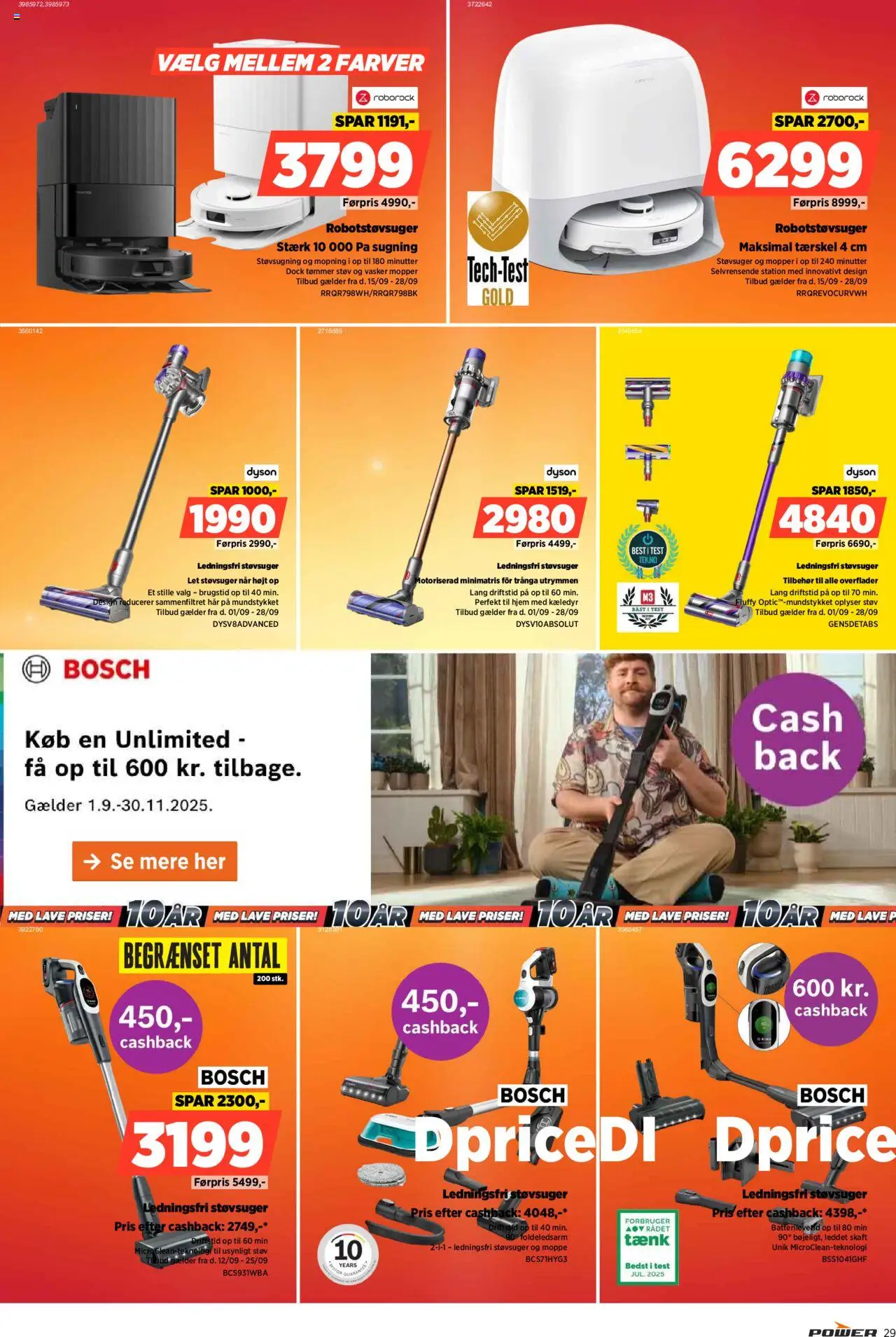 Power tilbudsavis – gyldig fra 19.09.2025 | Side: 29 | Produkter: Robotstøvsuger, Støvsuger