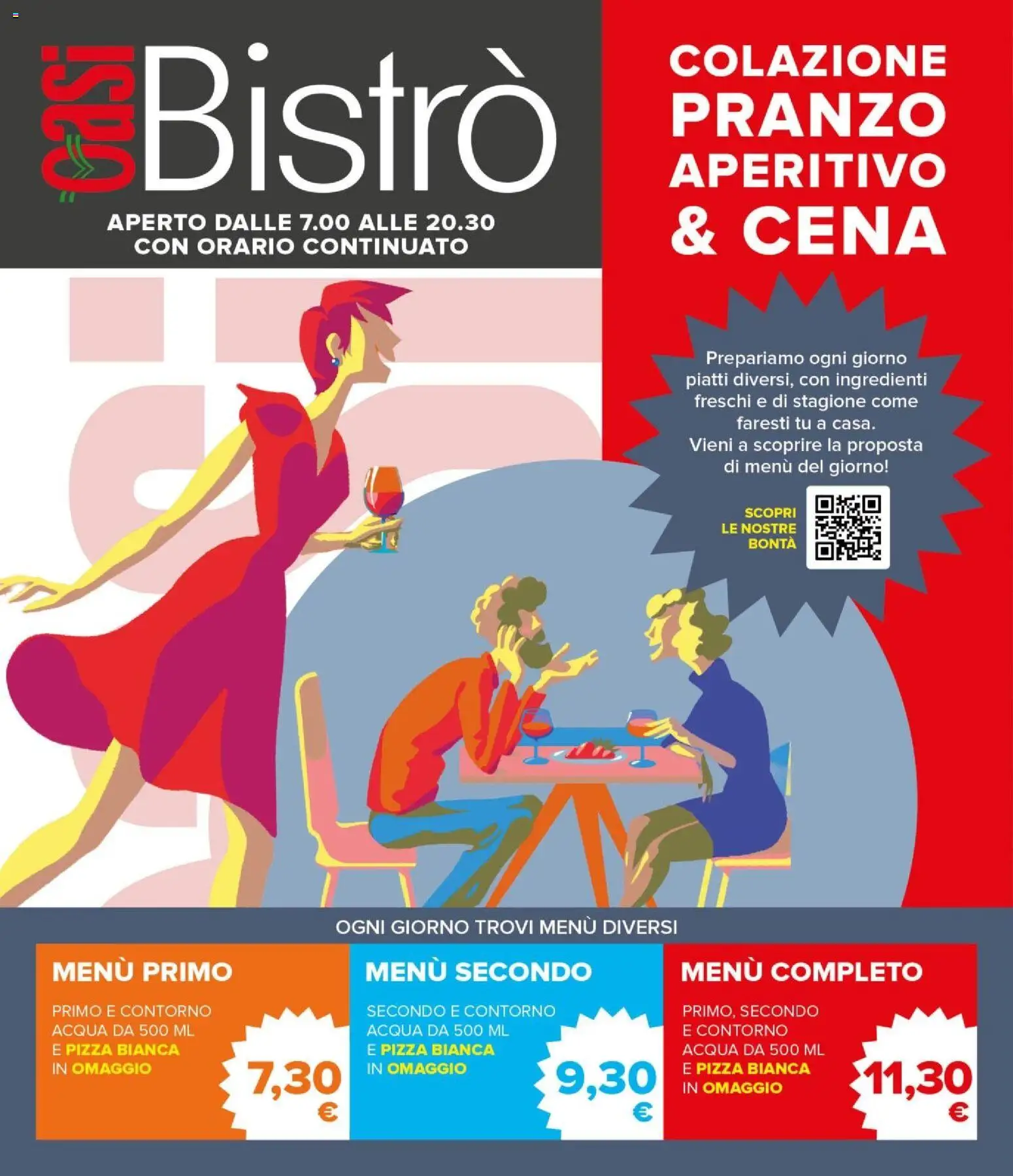 Volantino Oasi del 21.11.2025 | Pagina: 4 | Prodotti: Pizza, Acqua, Aperitivo