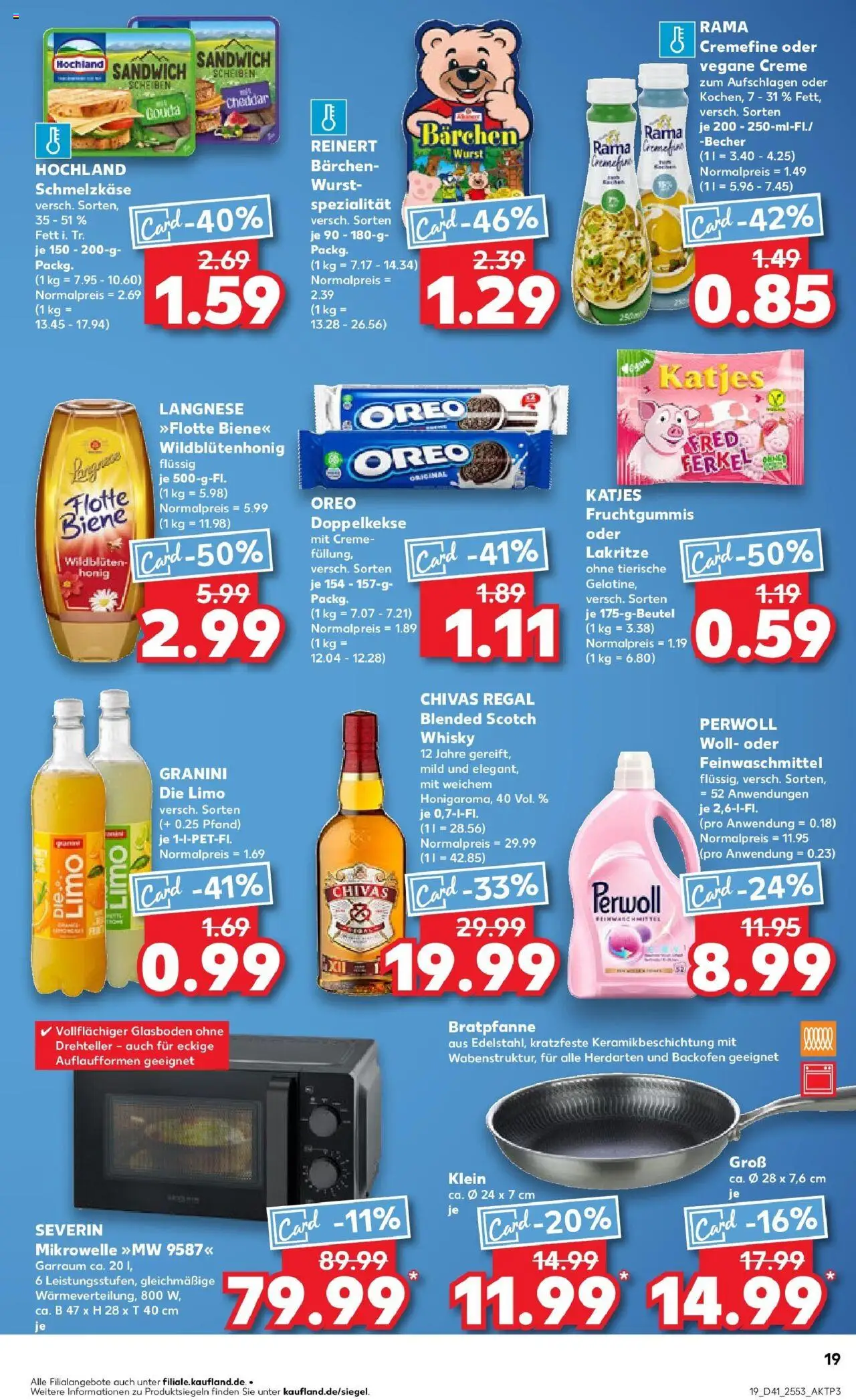 Kaufland prospekt Geislingen An Der Steige	 – gültig ab 09.10.2025 | Seite: 19 | Produkte: Rama, Katjes, Creme, Granini die limo