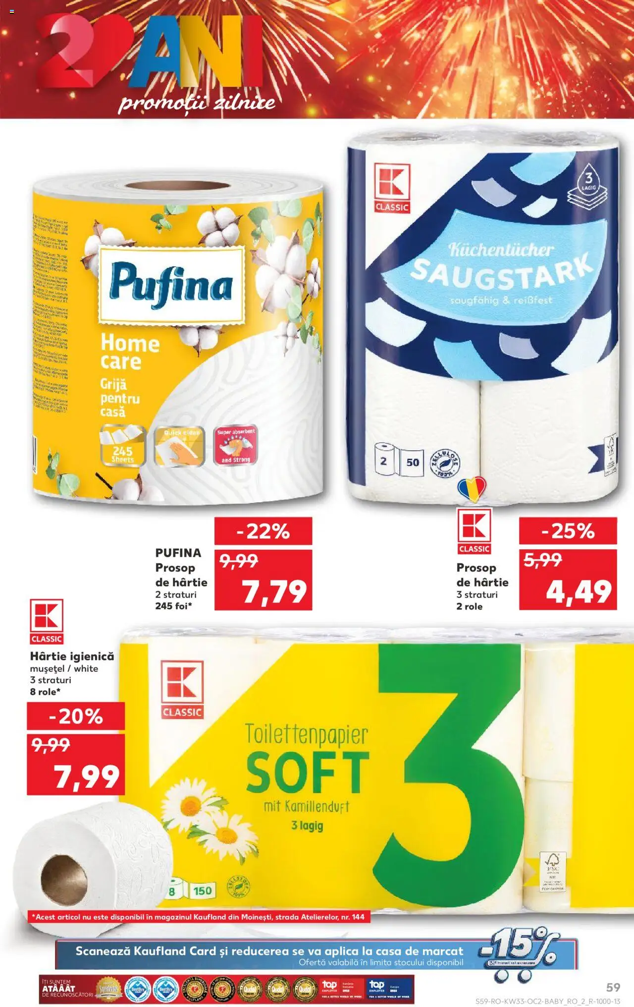 Kaufland RO akciós ujság - amely érvényes a következő dátumtól: 13.08.2025 | Oldal: 59