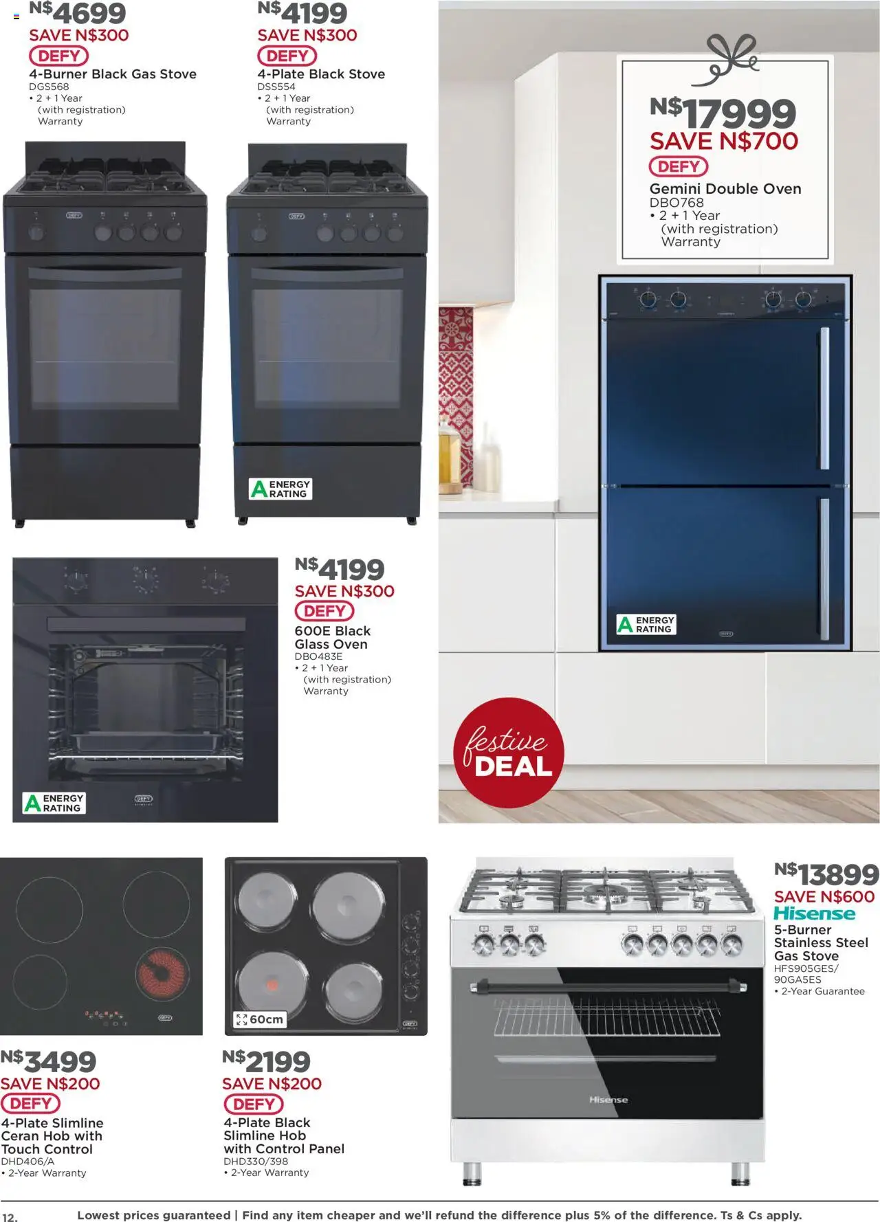 New House and Home catalogue – valid from 20.10.2025 | Page: 12 | Products: Oven, Hob, Stove, Gas stove