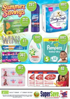 Super Save specials catalogue – valid from 05.02.2026 | Page: 22 | Products: Pads, Multivitamins, Toothbrush, Tissues
