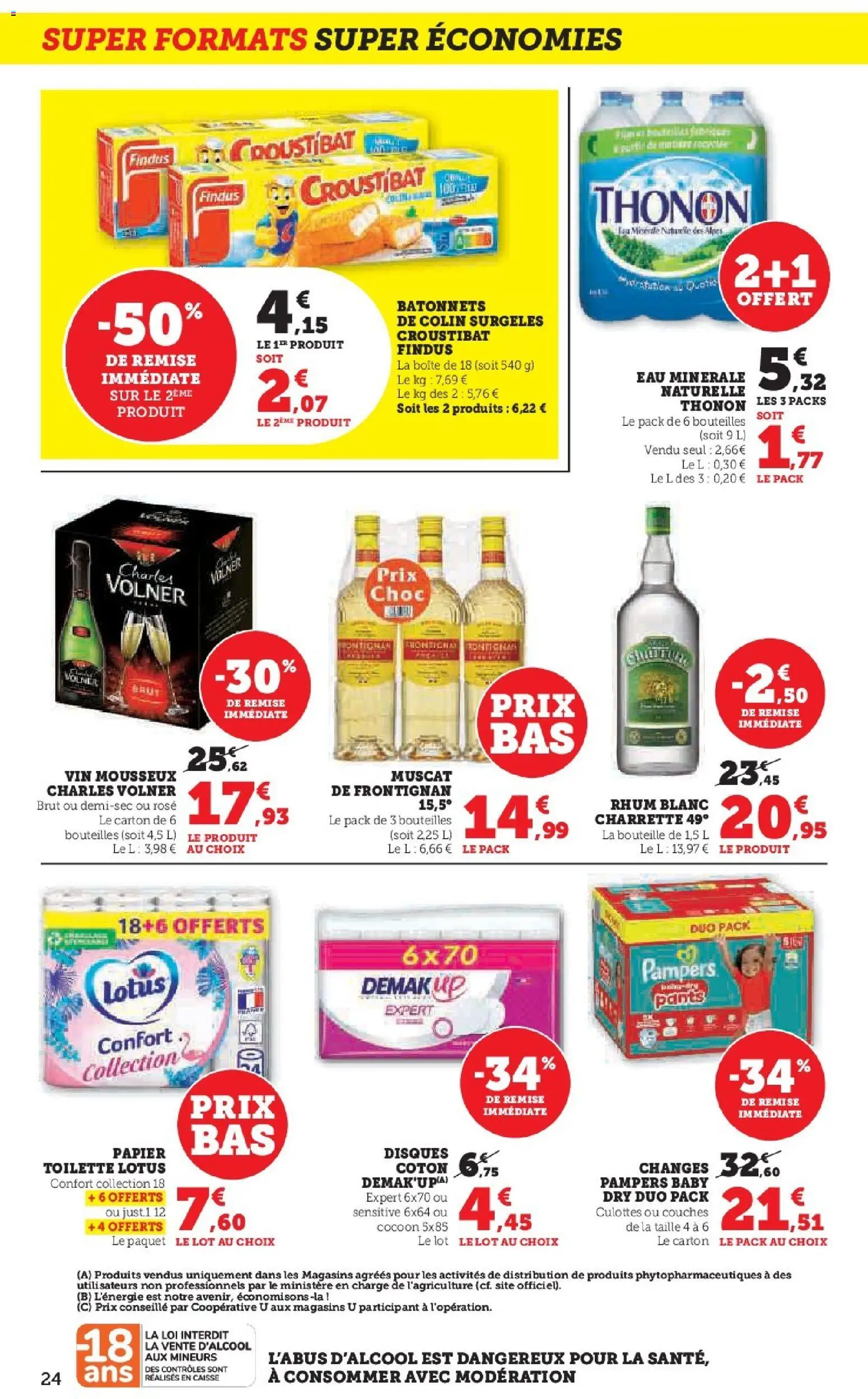 {H1} | Page: 24 | Produits: Couches, Mousseux, Rhum, Vin