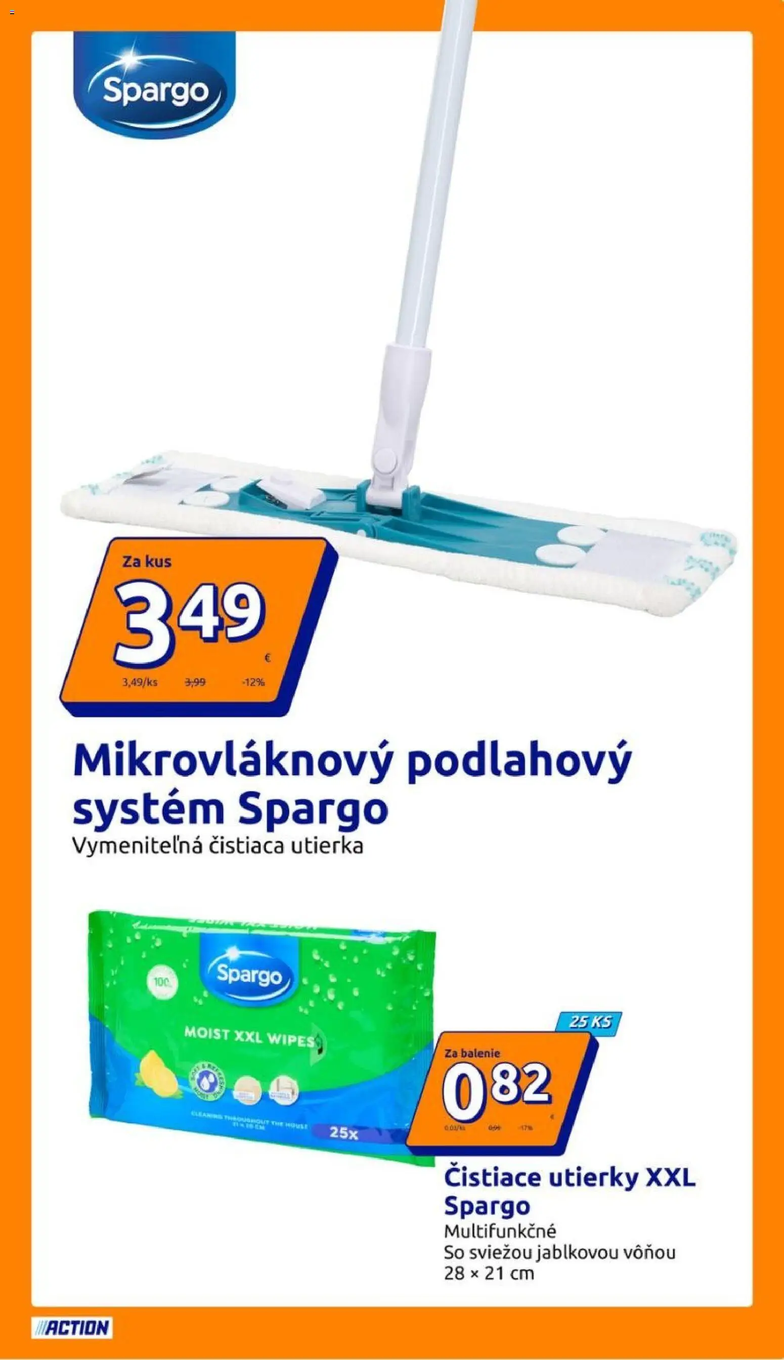 Nové Action akcie – leták je platný od 04.02.2026 | Strana: 13 | Produkty: Čistiace utierky